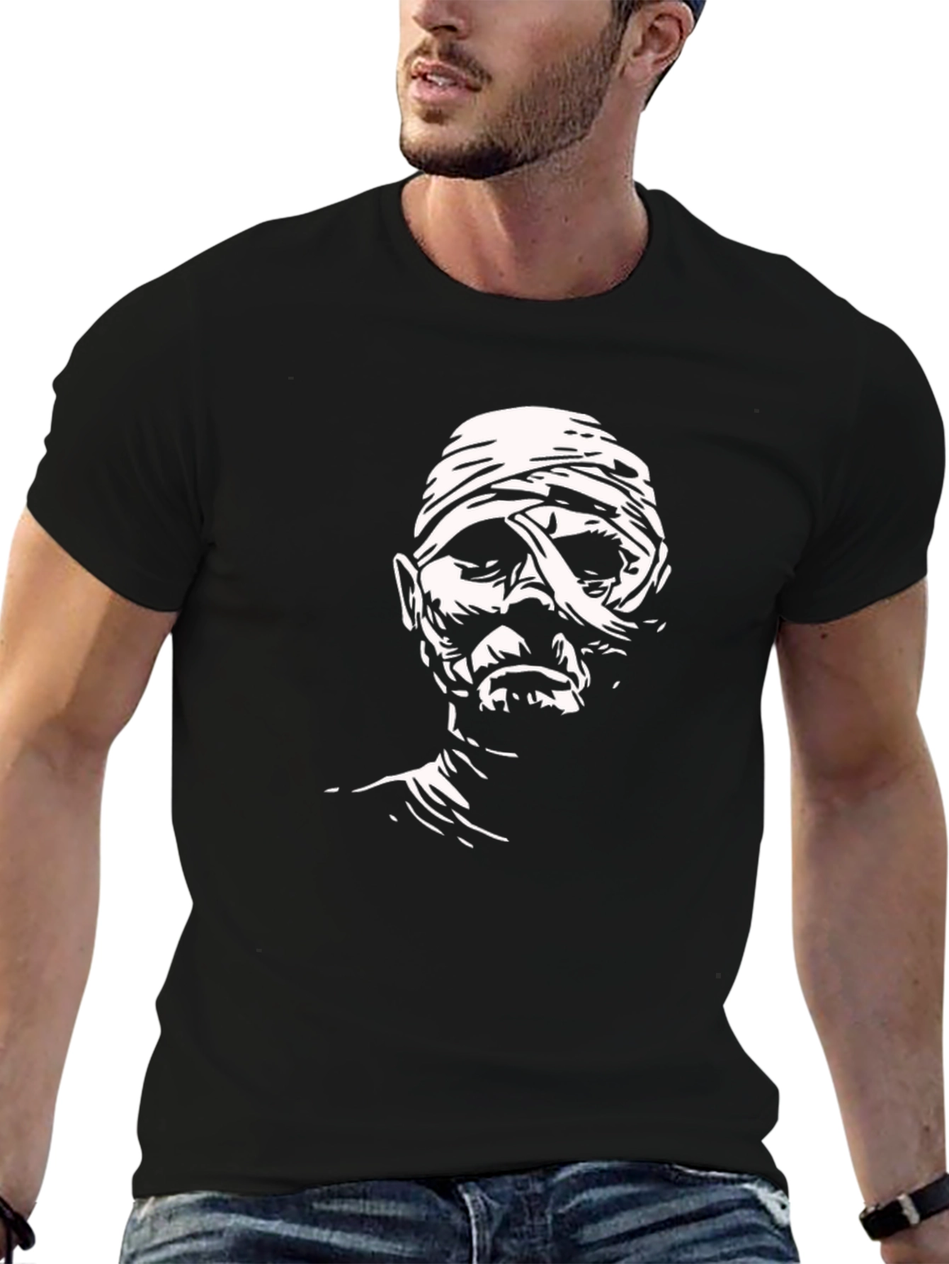 Mummy Graphic Tee - Classic Horror Style