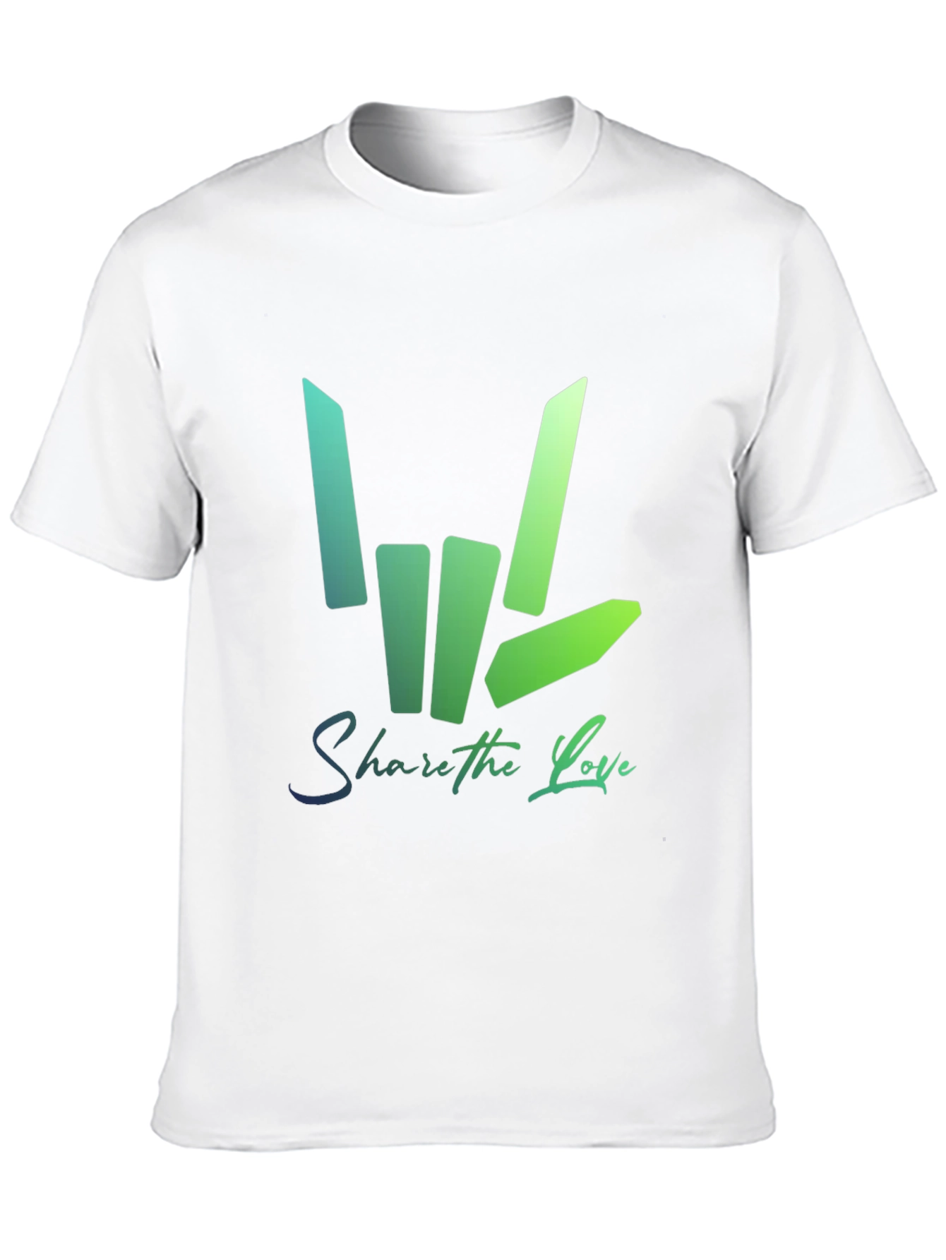 Share the Love Graphic Tee - Trendy Black T-Shirt