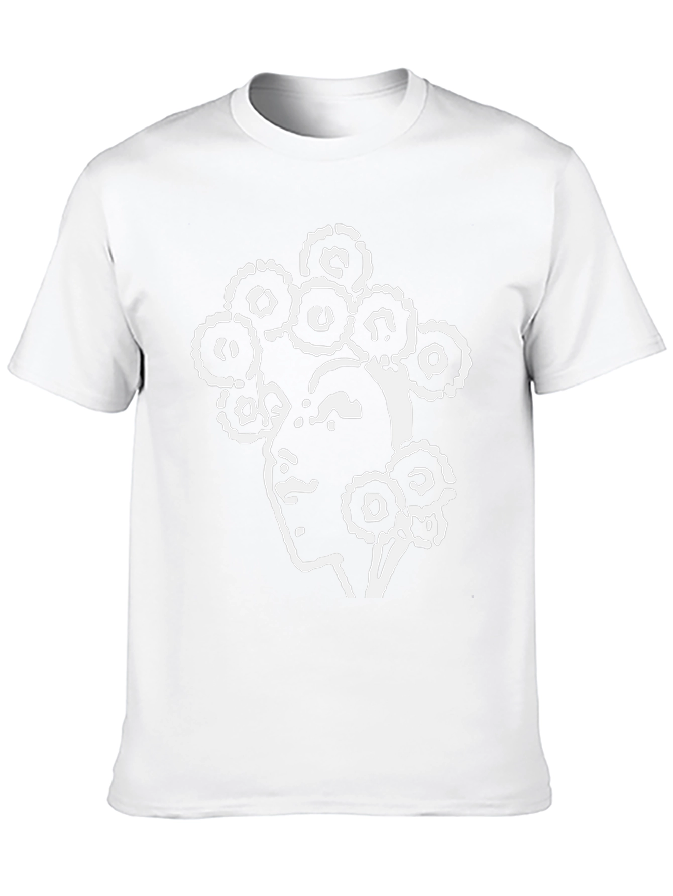 Abstract Woman Graphic Tee - Black Unisex Shirt
