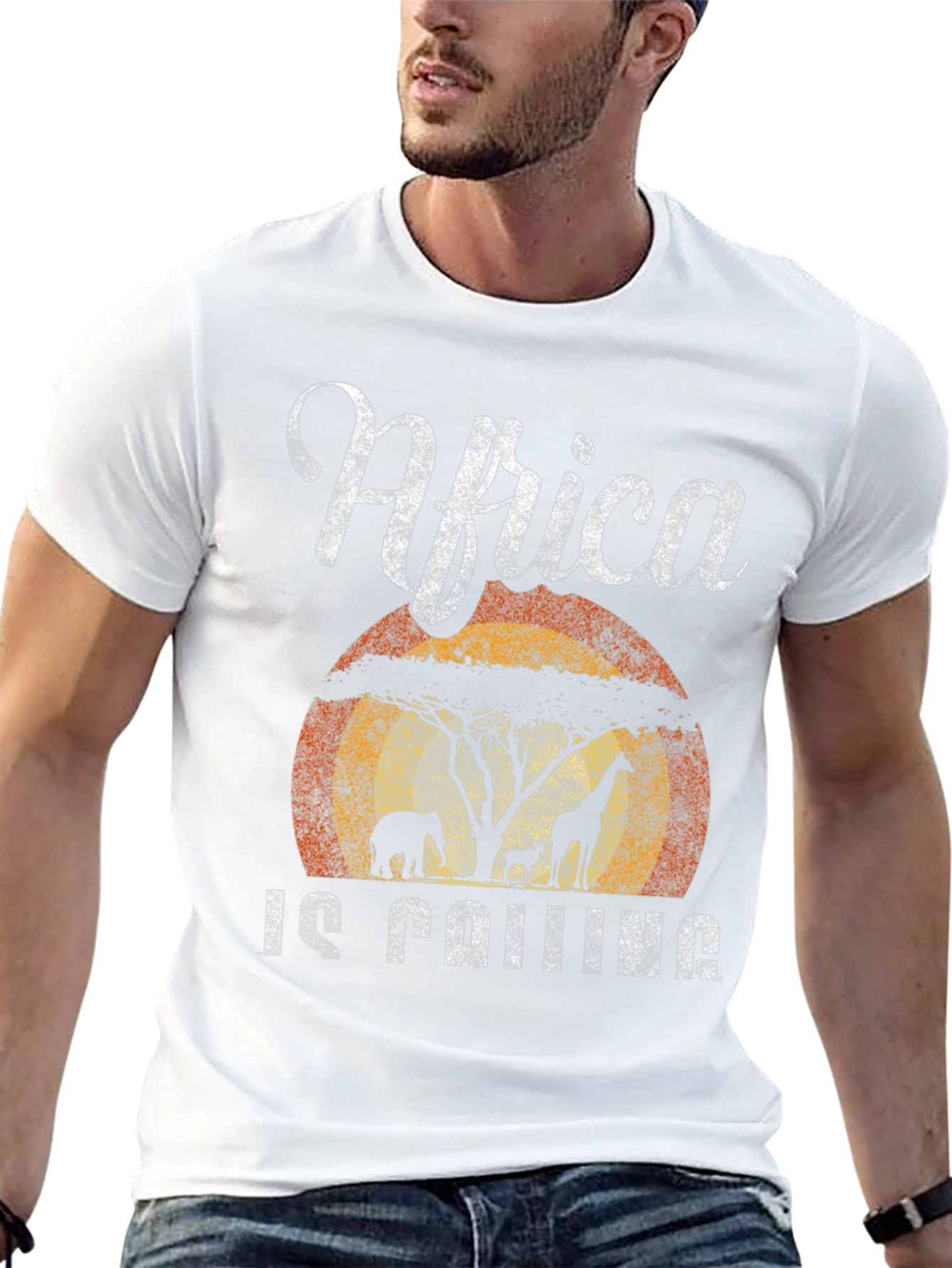 Africa Is Calling T-Shirt Safari Design