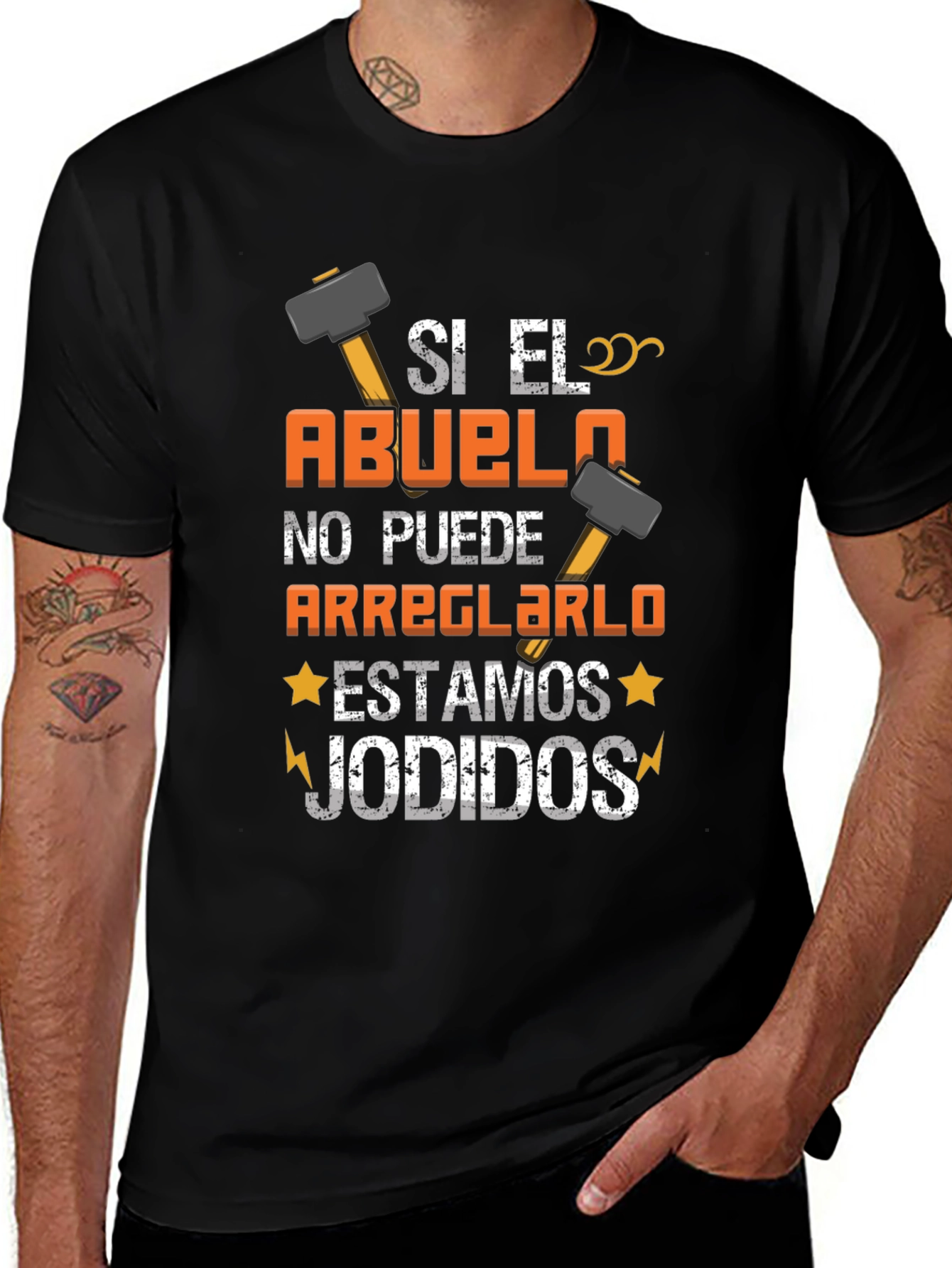 Si El Abuelo T-Shirt: Funny Grandpa Fix-It Tee