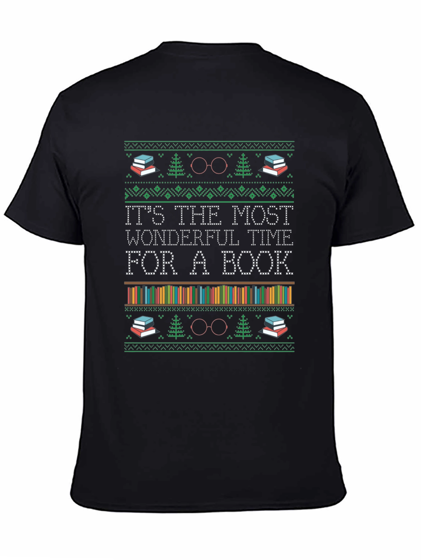 Book Lover Christmas T-Shirt