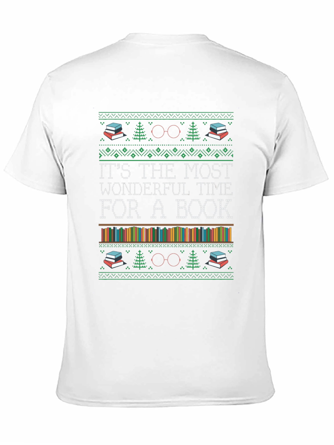 Book Lover Christmas T-Shirt