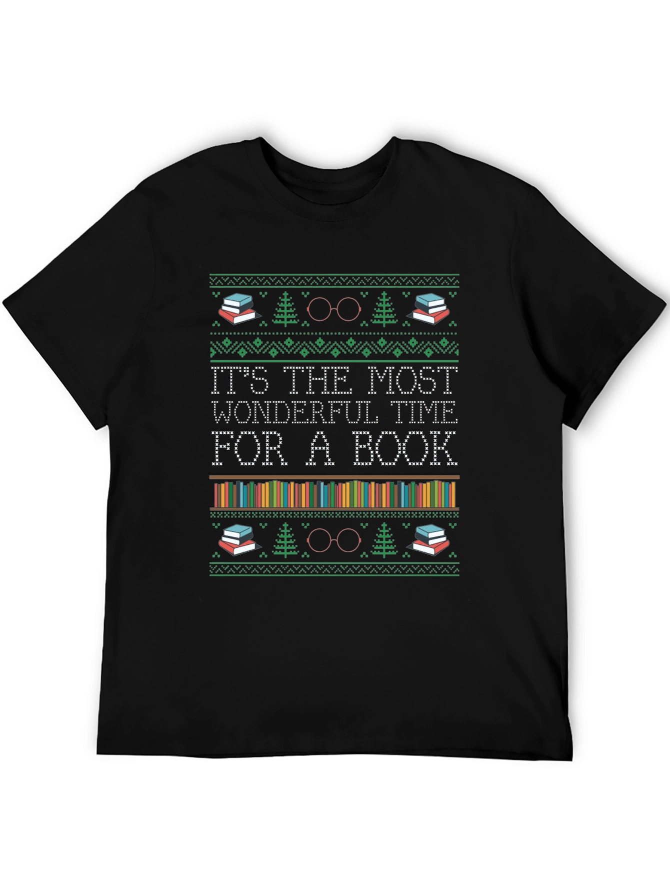 Book Lover Christmas T-Shirt
