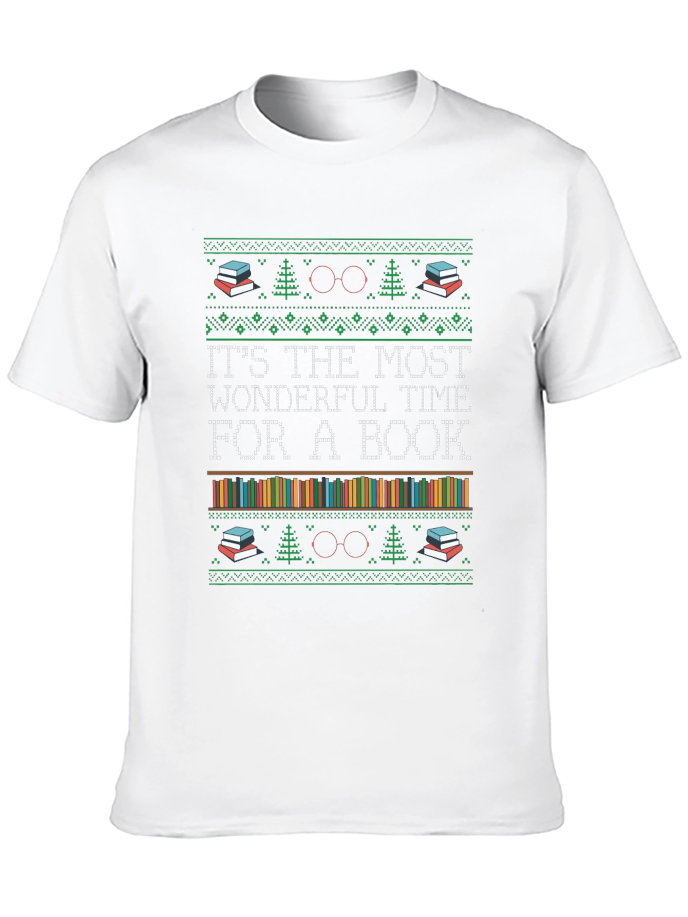 Book Lover Christmas T-Shirt