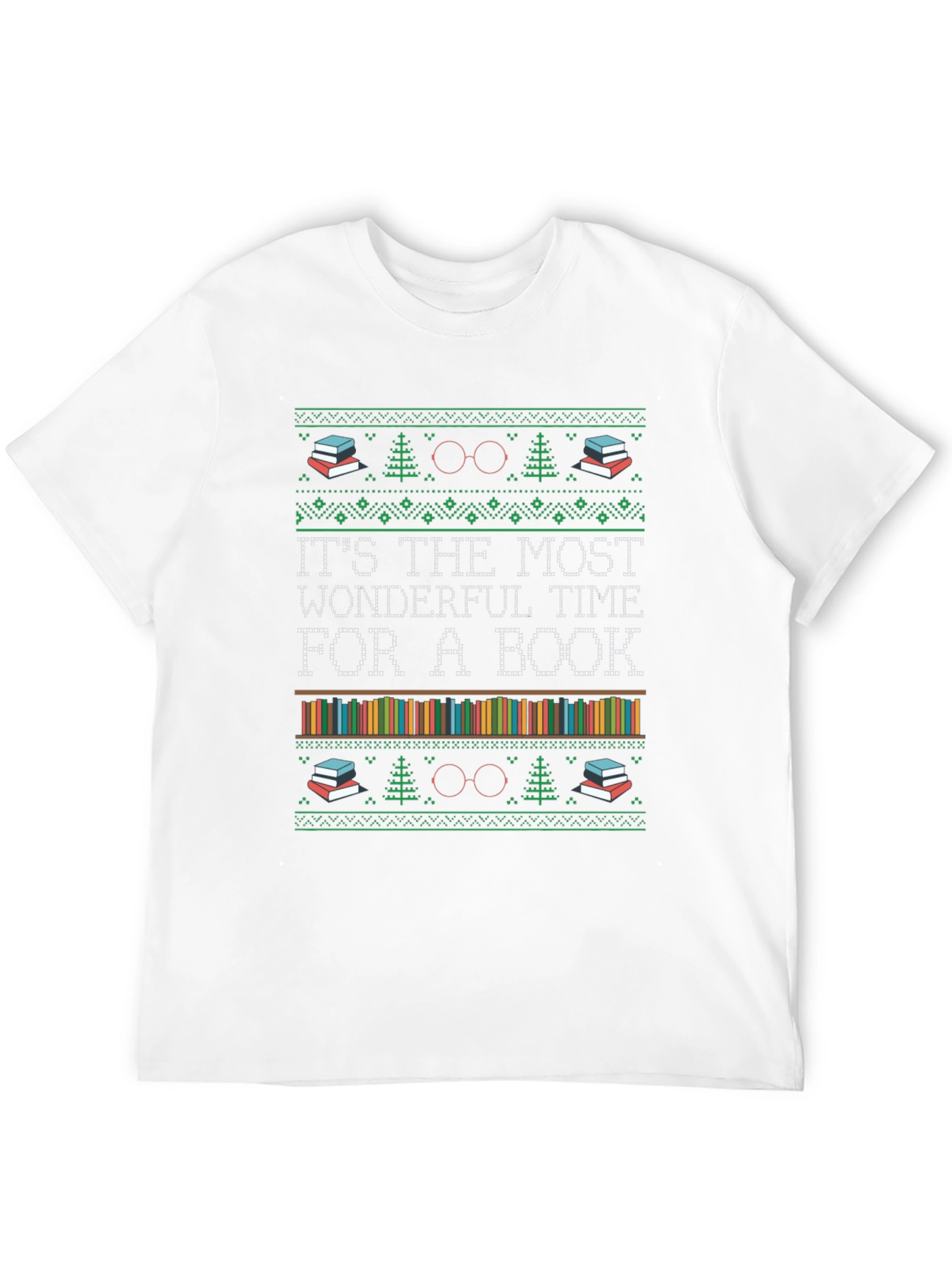 Book Lover Christmas T-Shirt