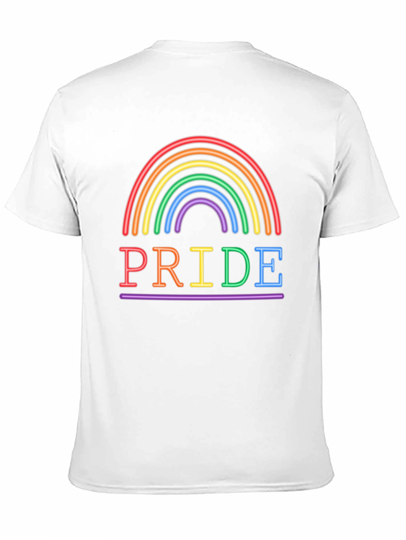 Pride Rainbow Graphic Tee - LGBTQ+ Support
