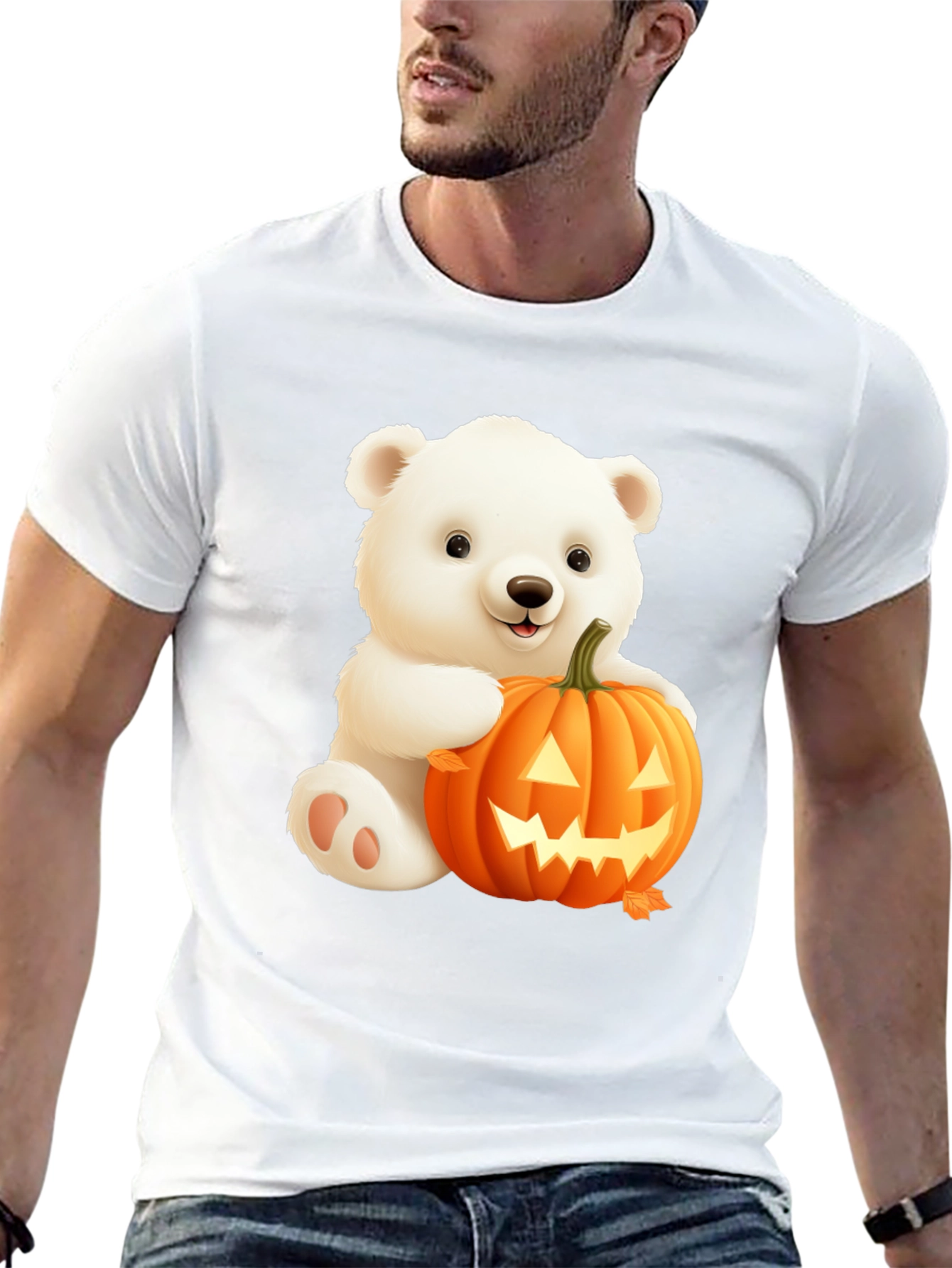 Halloween Bear T-Shirt - Cute Spooky Season Tee