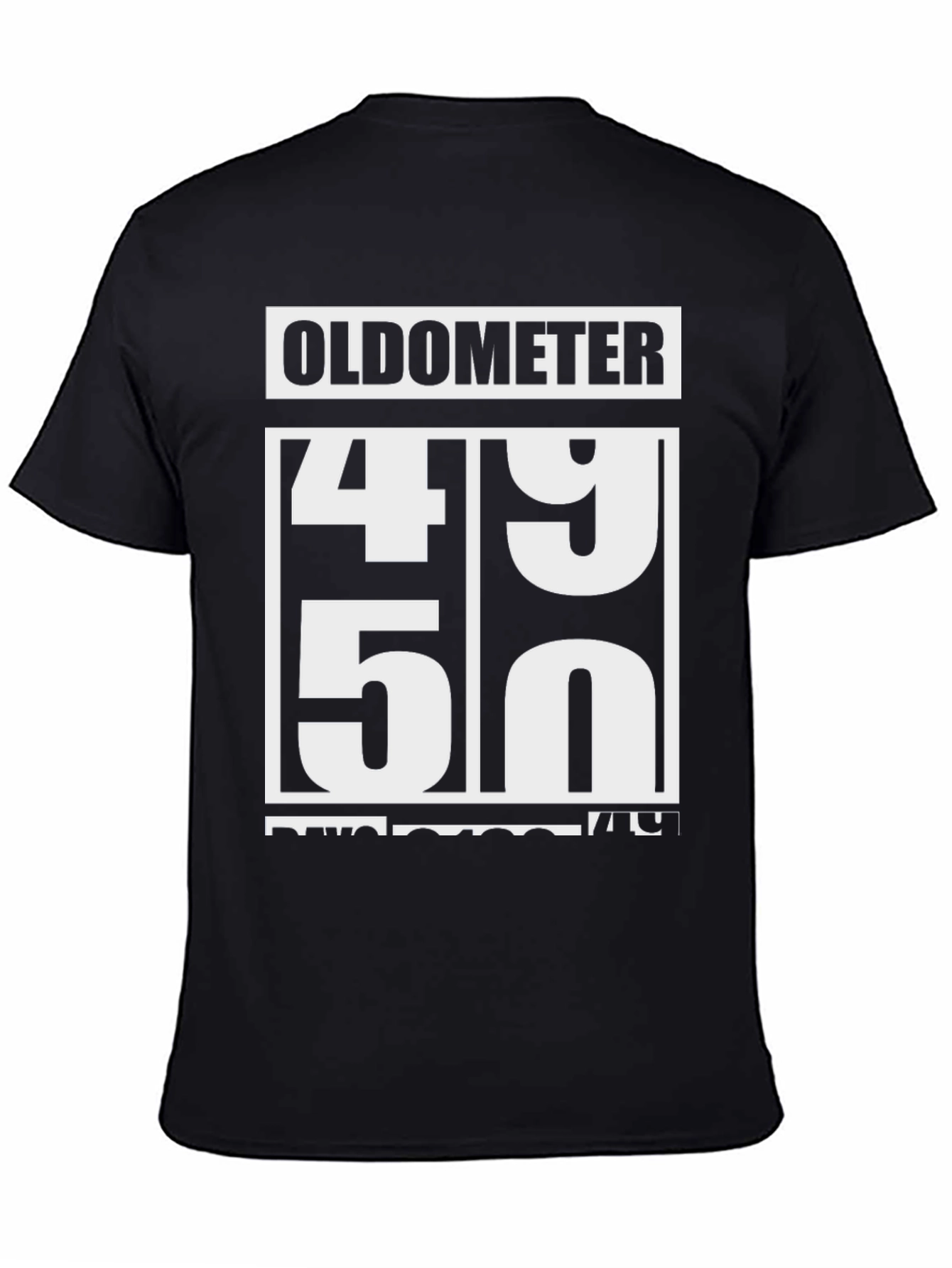 Oldometer 49-50 Funny Birthday T-Shirt