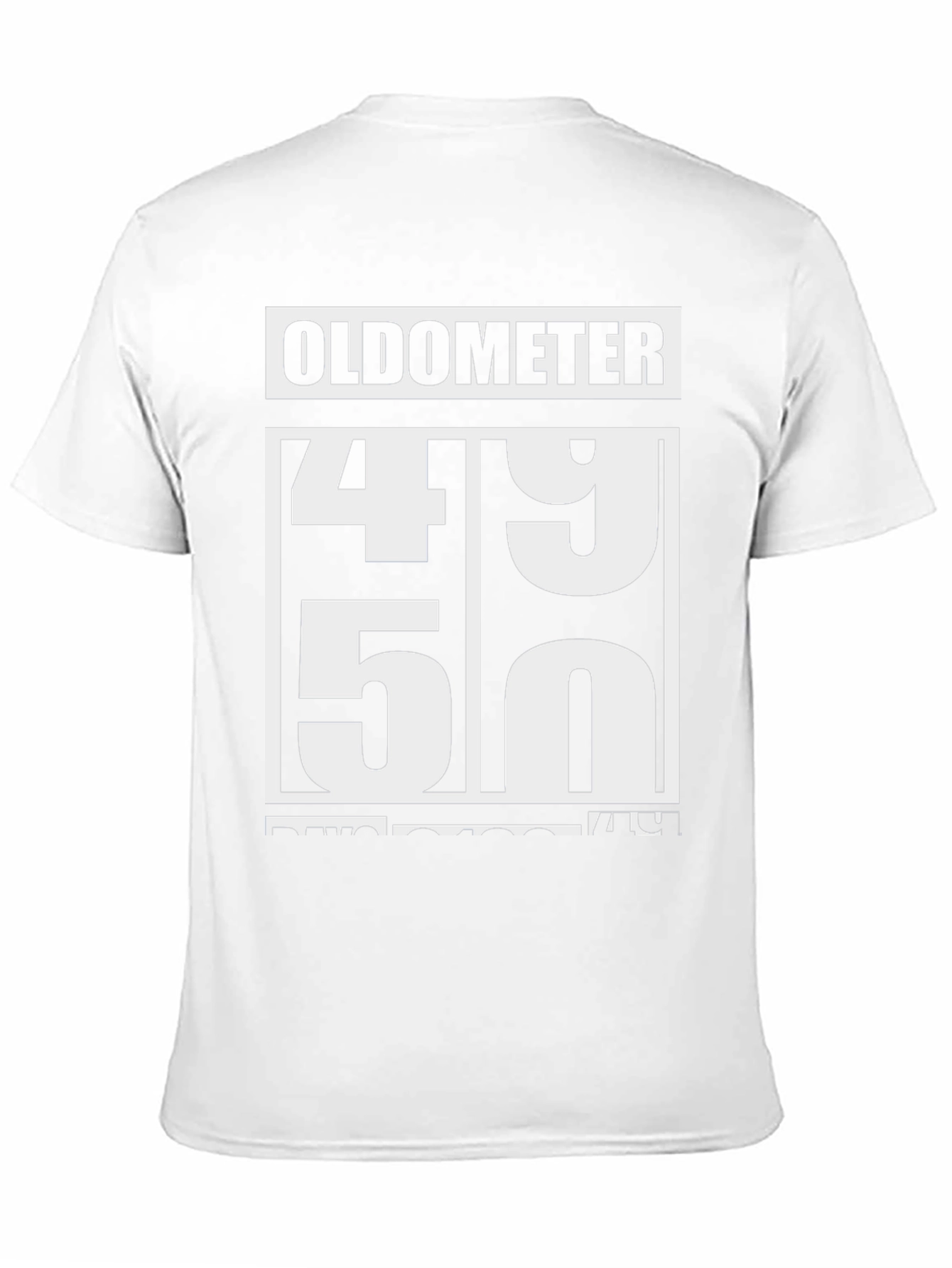 Oldometer 49-50 Funny Birthday T-Shirt