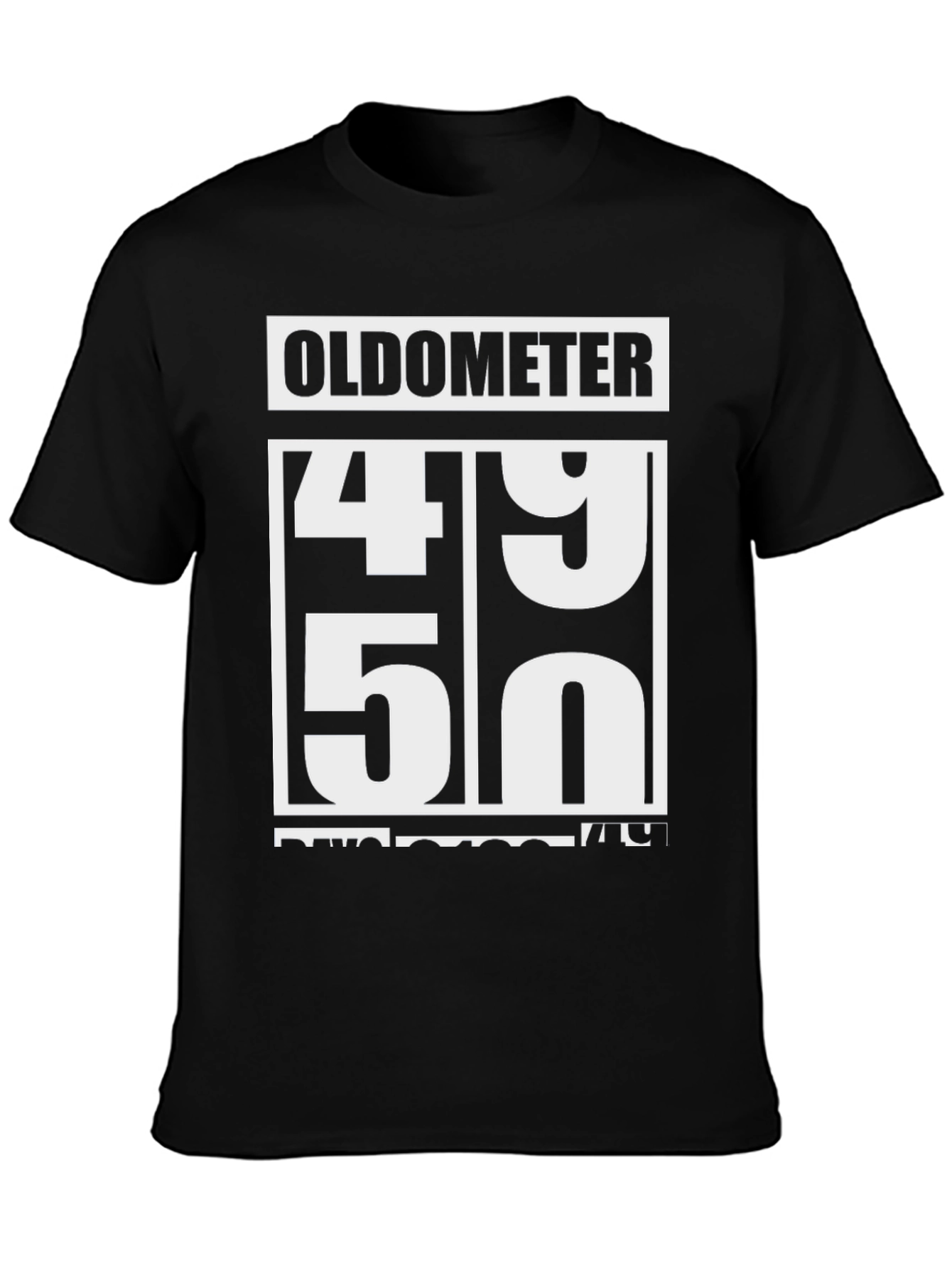 Oldometer 49-50 Funny Birthday T-Shirt