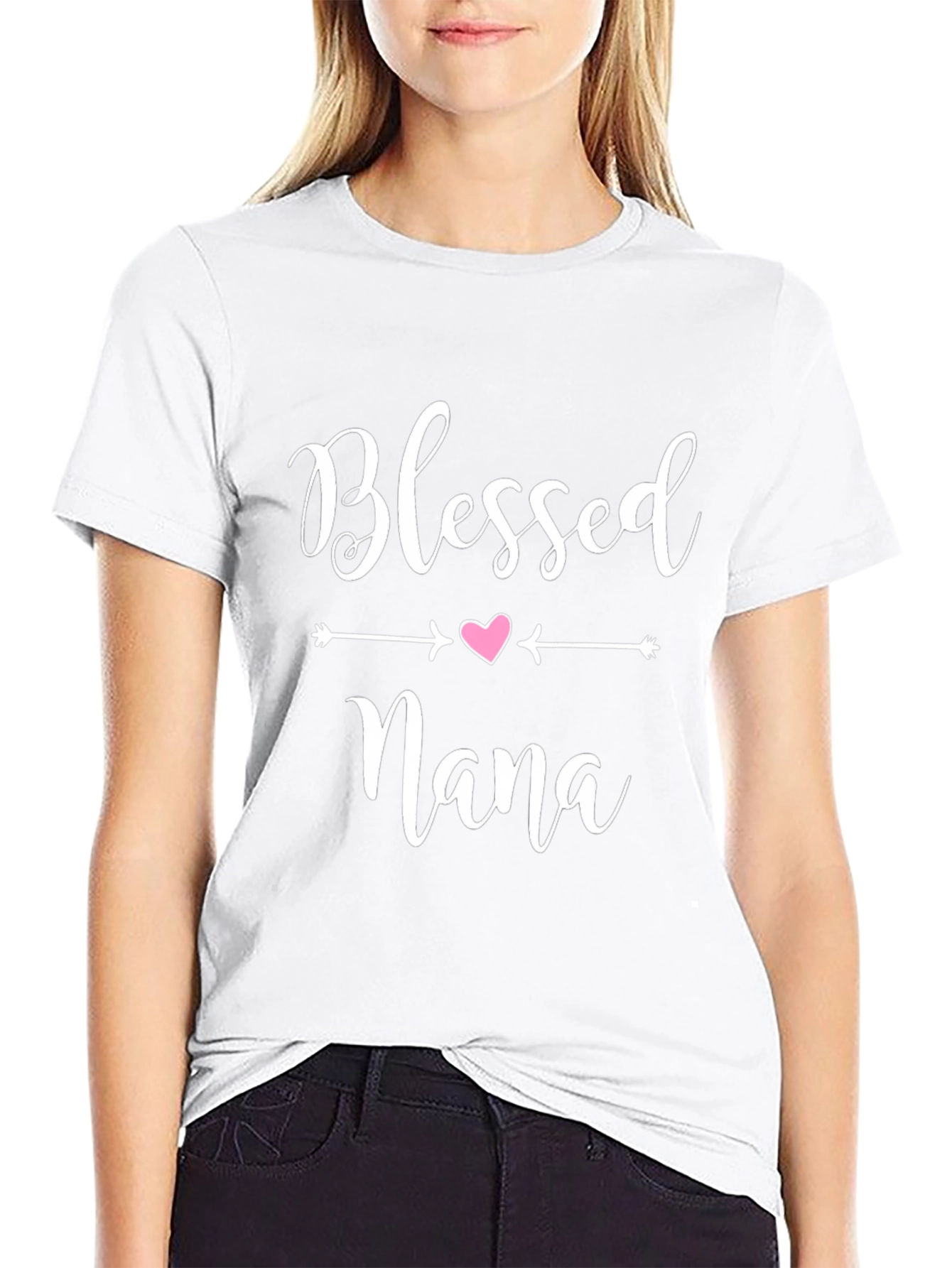 Blessed Nana Graphic T-Shirt - Cute Womens Tee