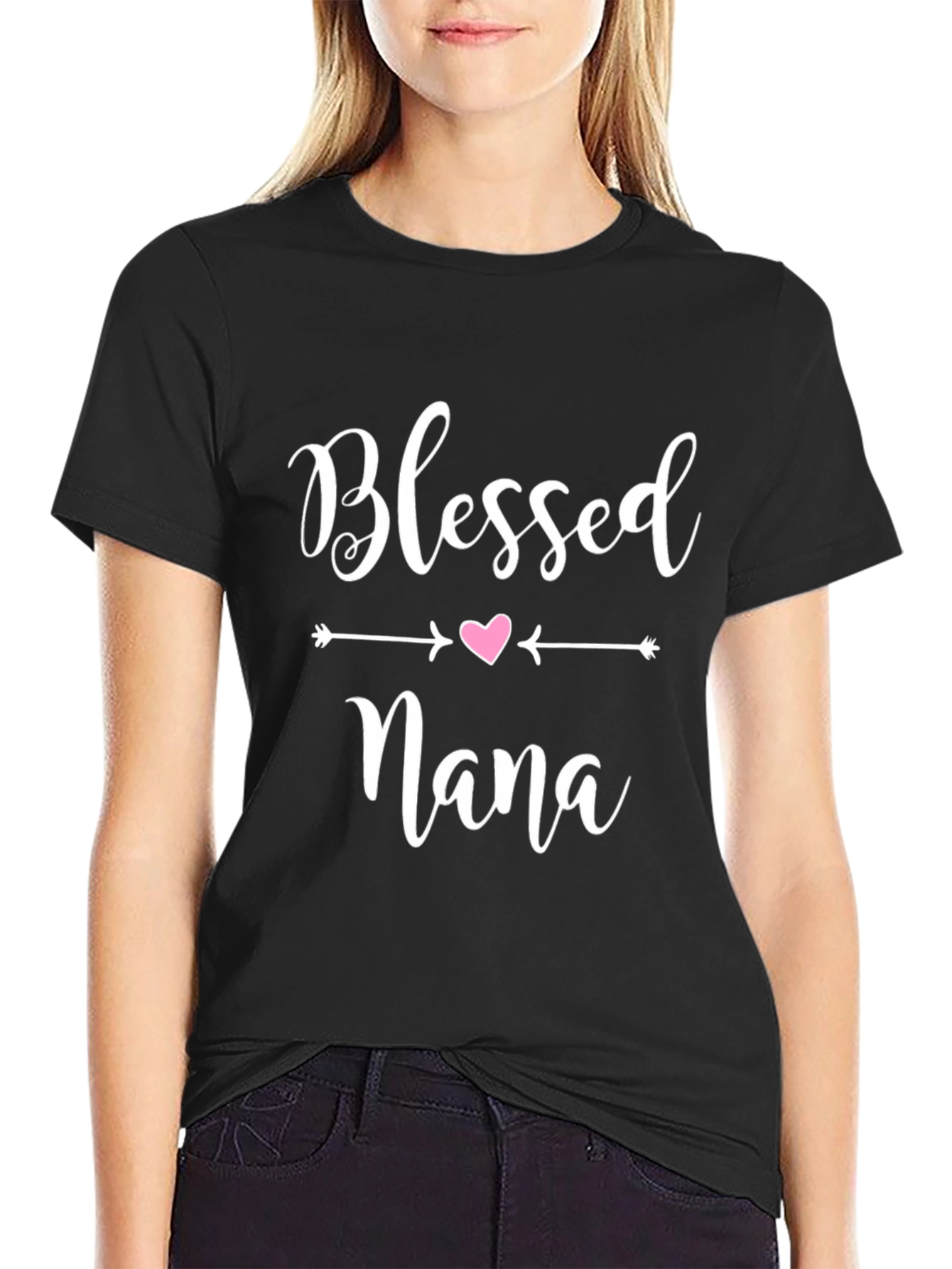 Blessed Nana Graphic T-Shirt - Cute Womens Tee