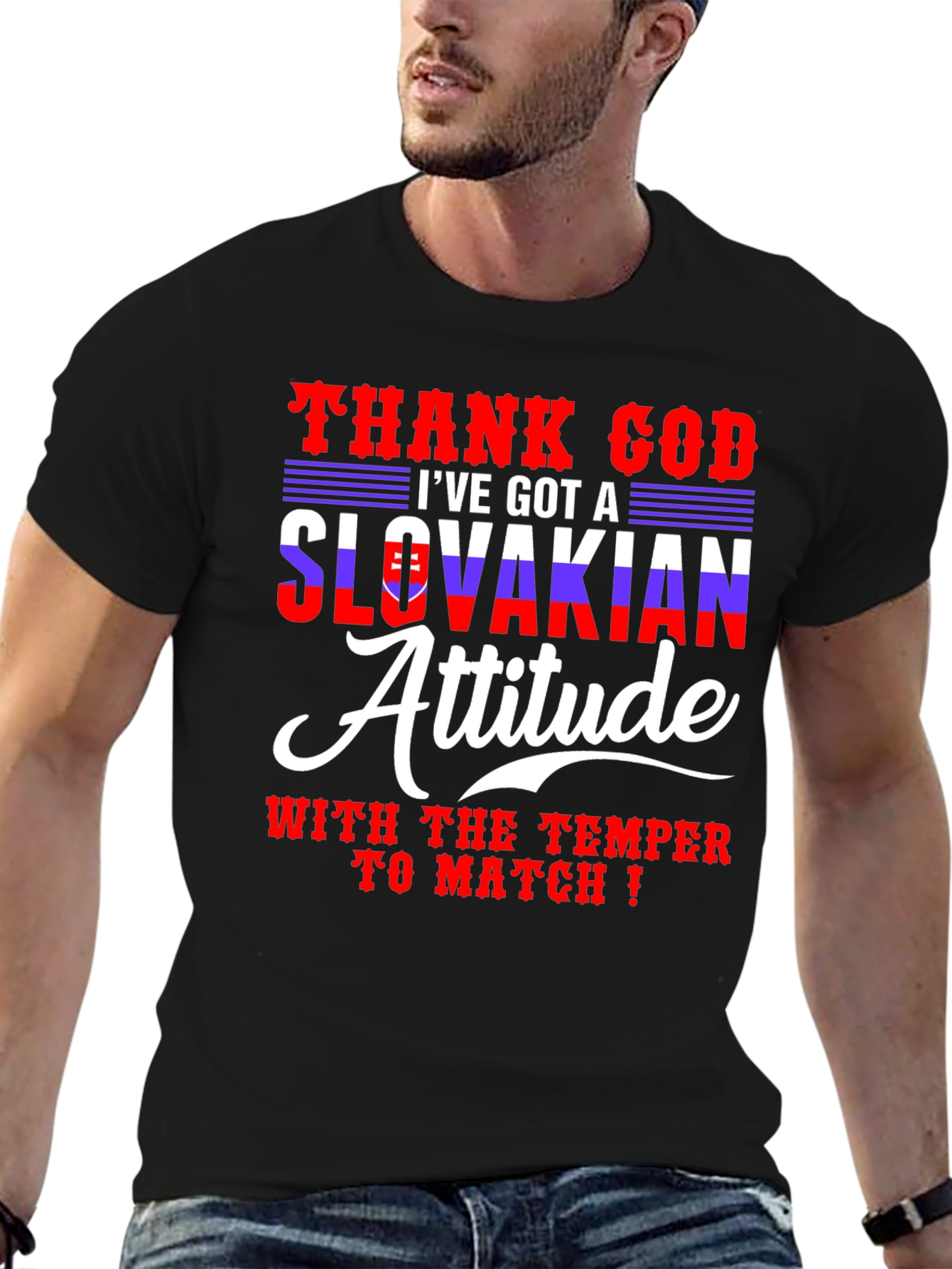 Slovakian Attitude T-Shirt - Funny Temper Tee