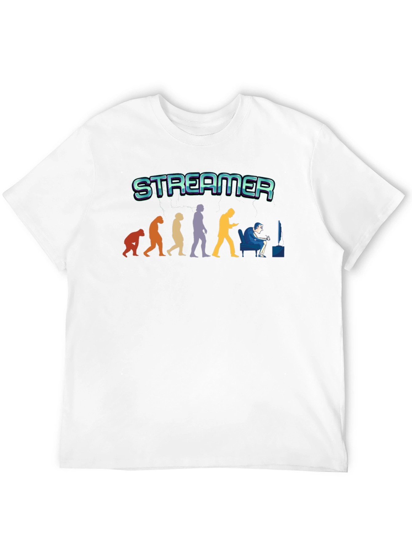 Streamer Evolution T-Shirt - Gamer Gift