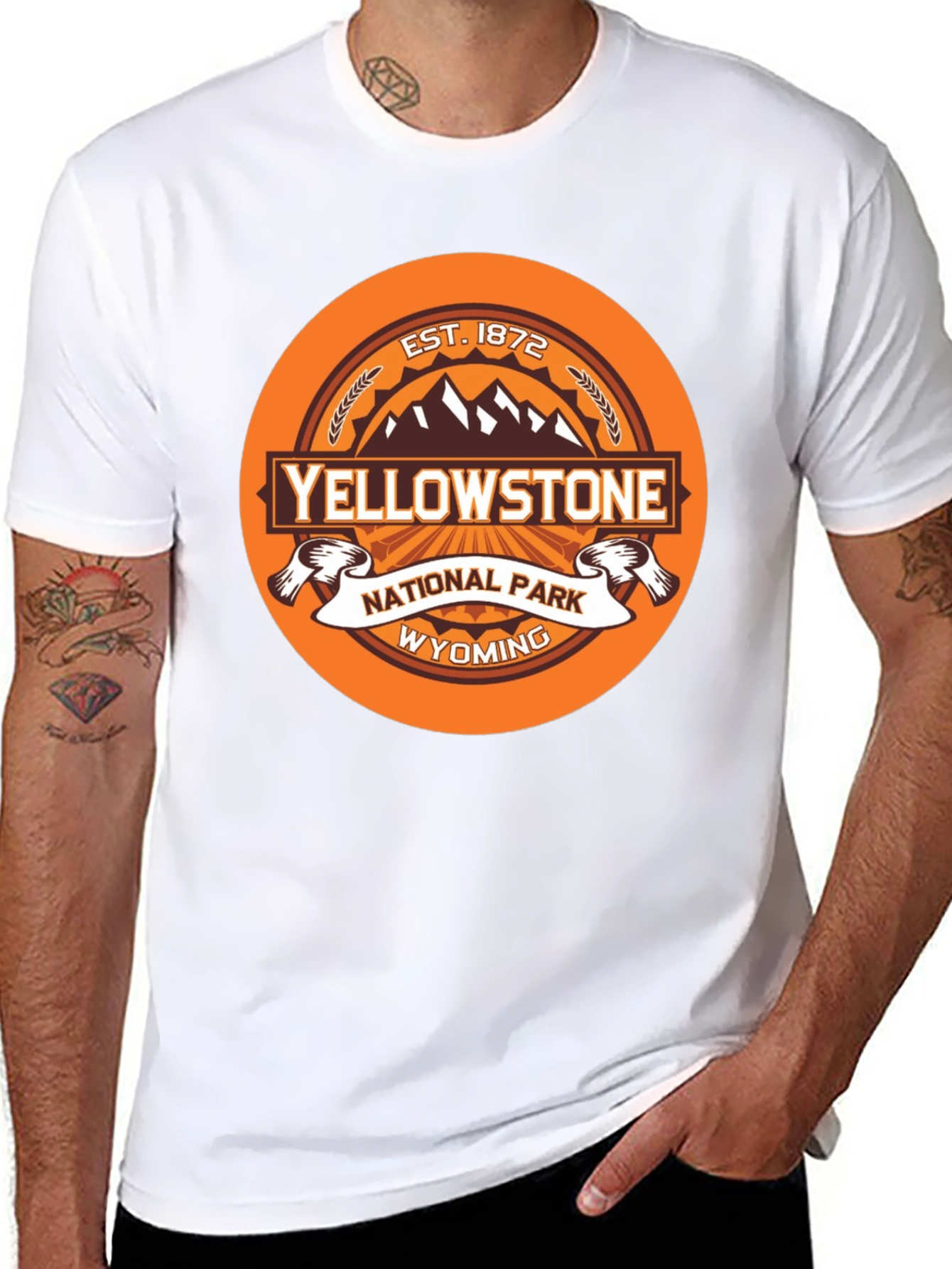 Yellowstone National Park Graphic Tee - Black