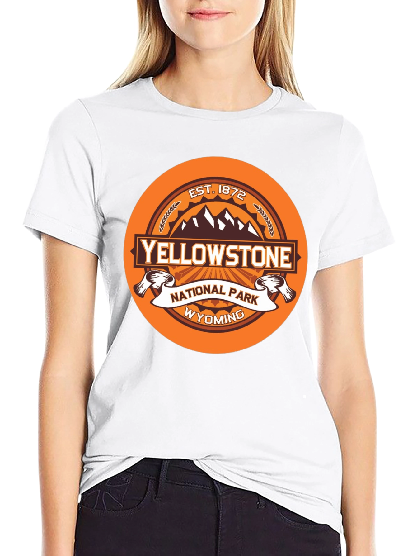 Yellowstone National Park Graphic Tee - Black