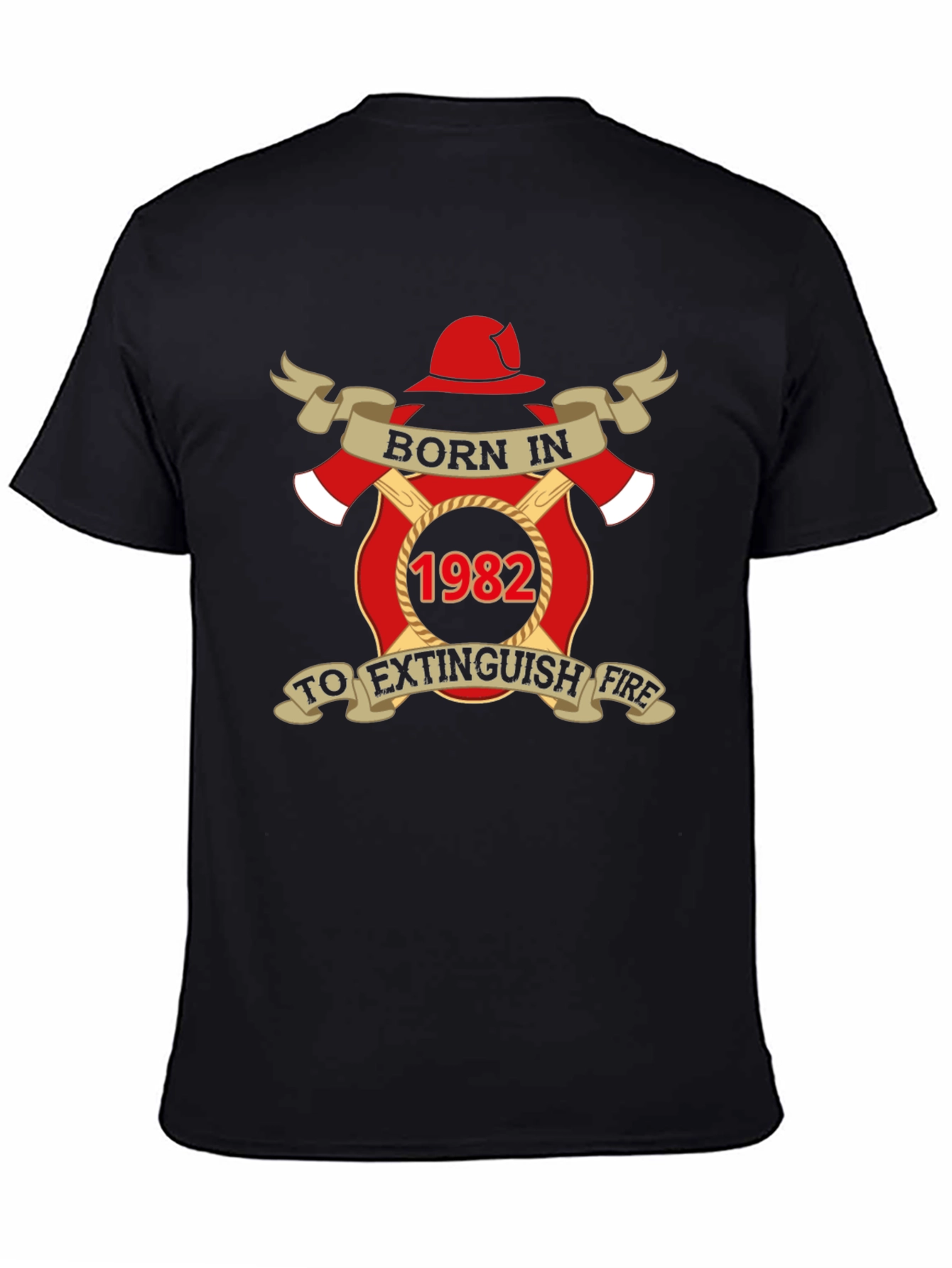 Born in 1982 Firefighter T-Shirt