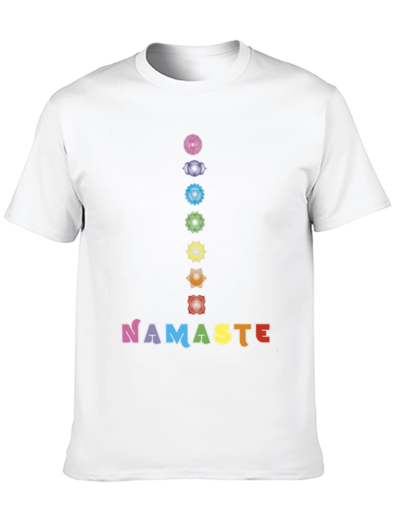 Chakra Namaste Graphic Tee - Yoga Inspired Shirt