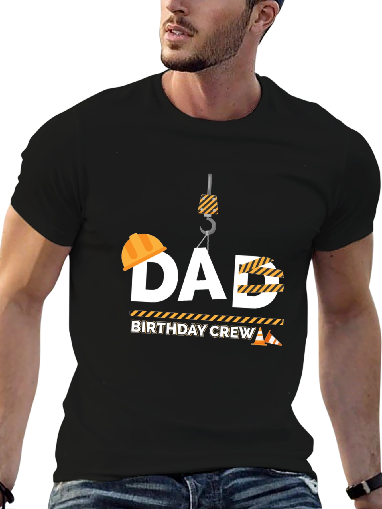 Dad Birthday Crew Construction T-Shirt