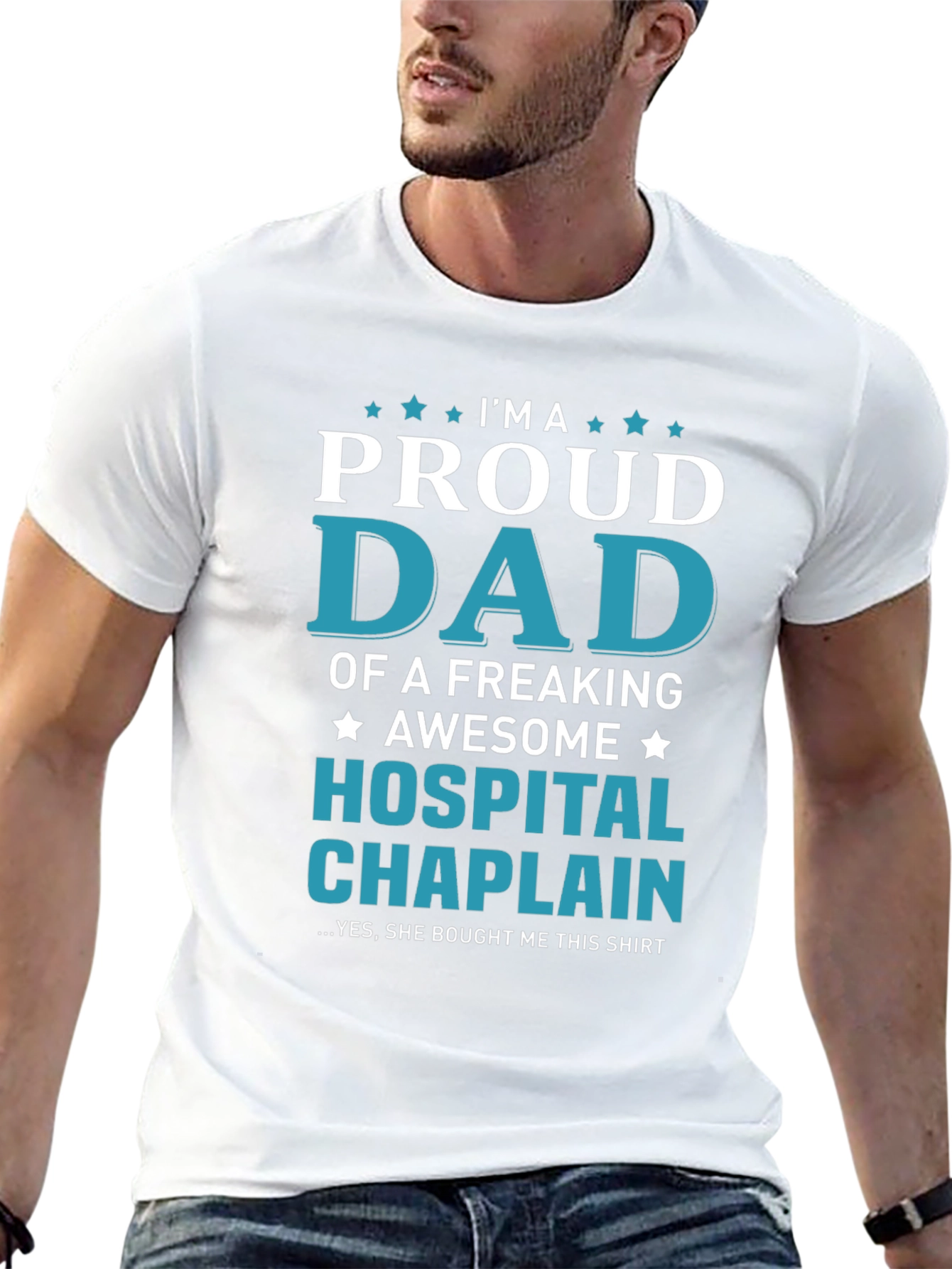 Proud Dad Hospital Chaplain T-Shirt