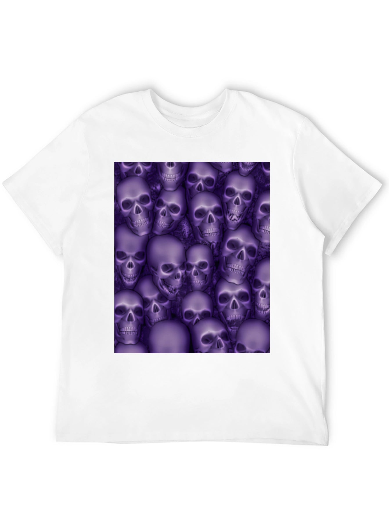 Skull Print T-Shirt - Gothic Style