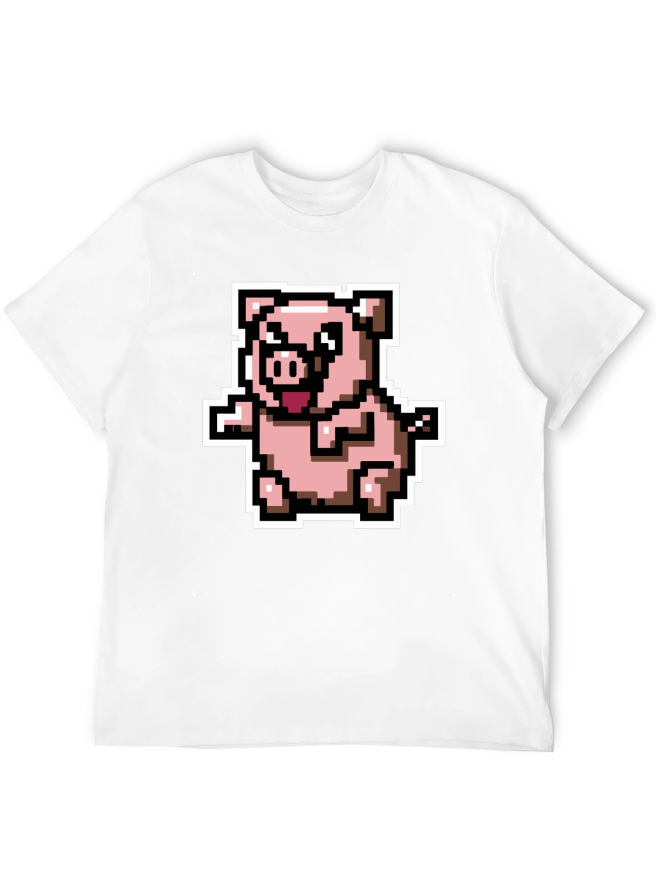 Pixel Pig T-Shirt - Cute Retro Gaming Tee