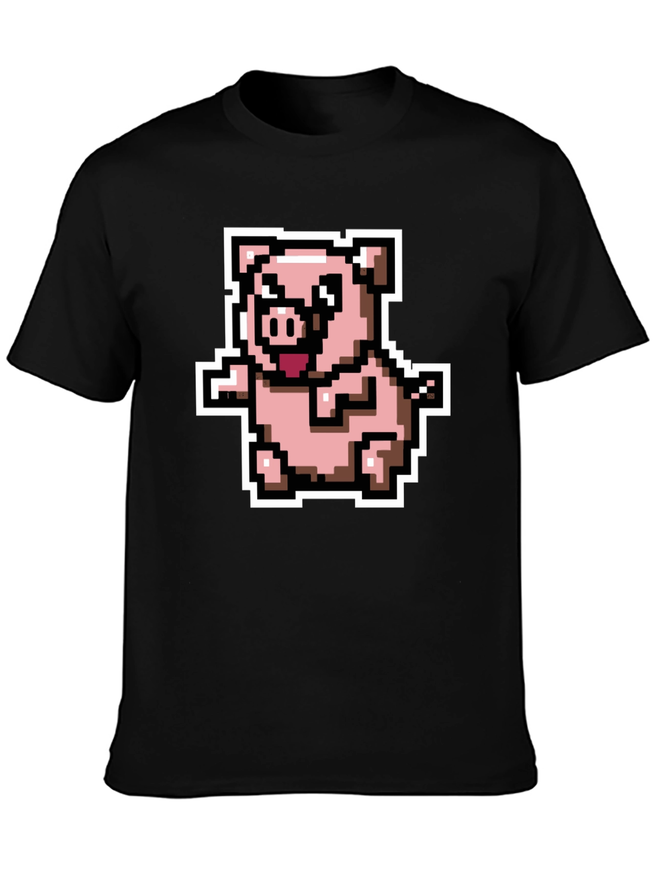 Pixel Pig T-Shirt - Cute Retro Gaming Tee