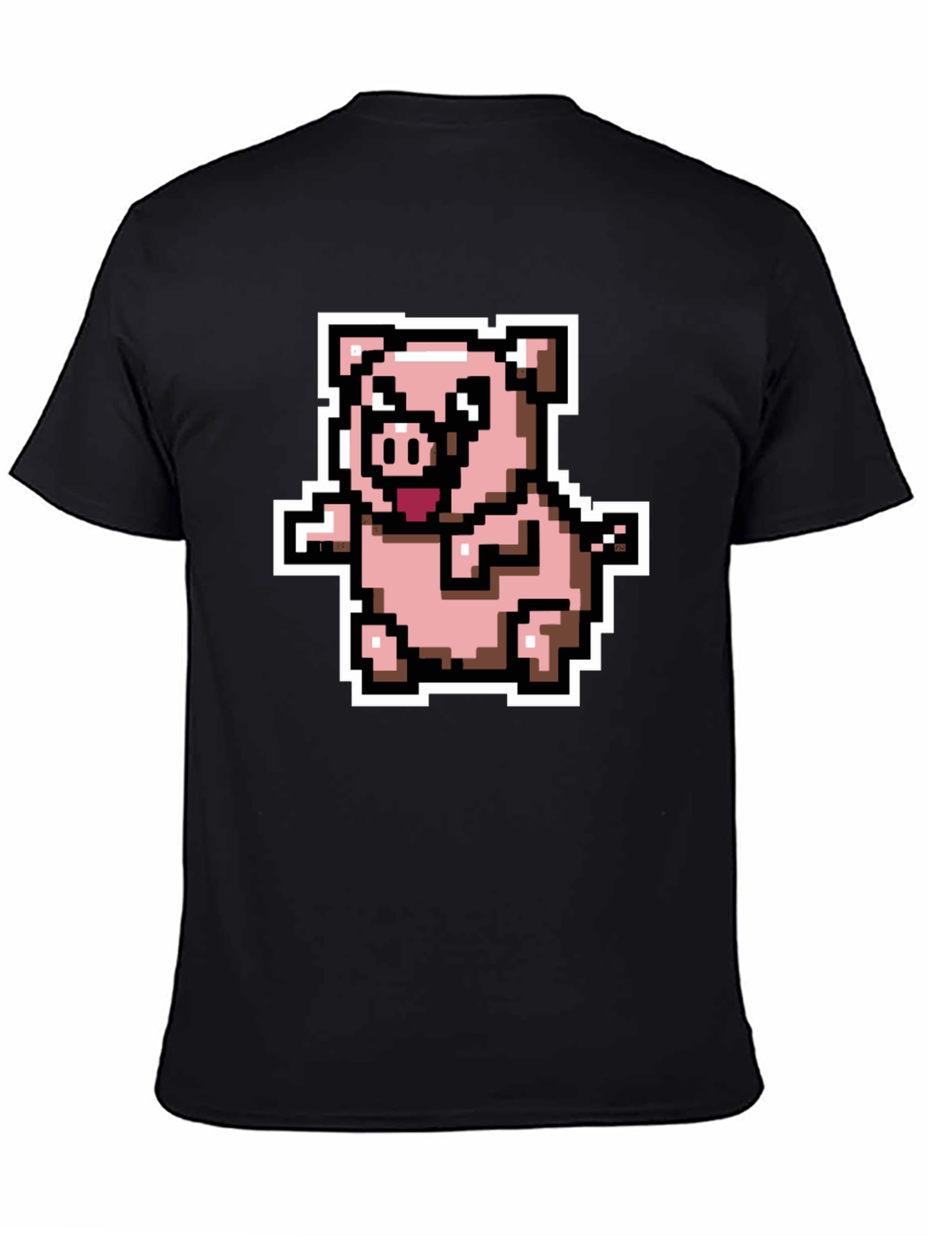 Pixel Pig T-Shirt - Cute Retro Gaming Tee