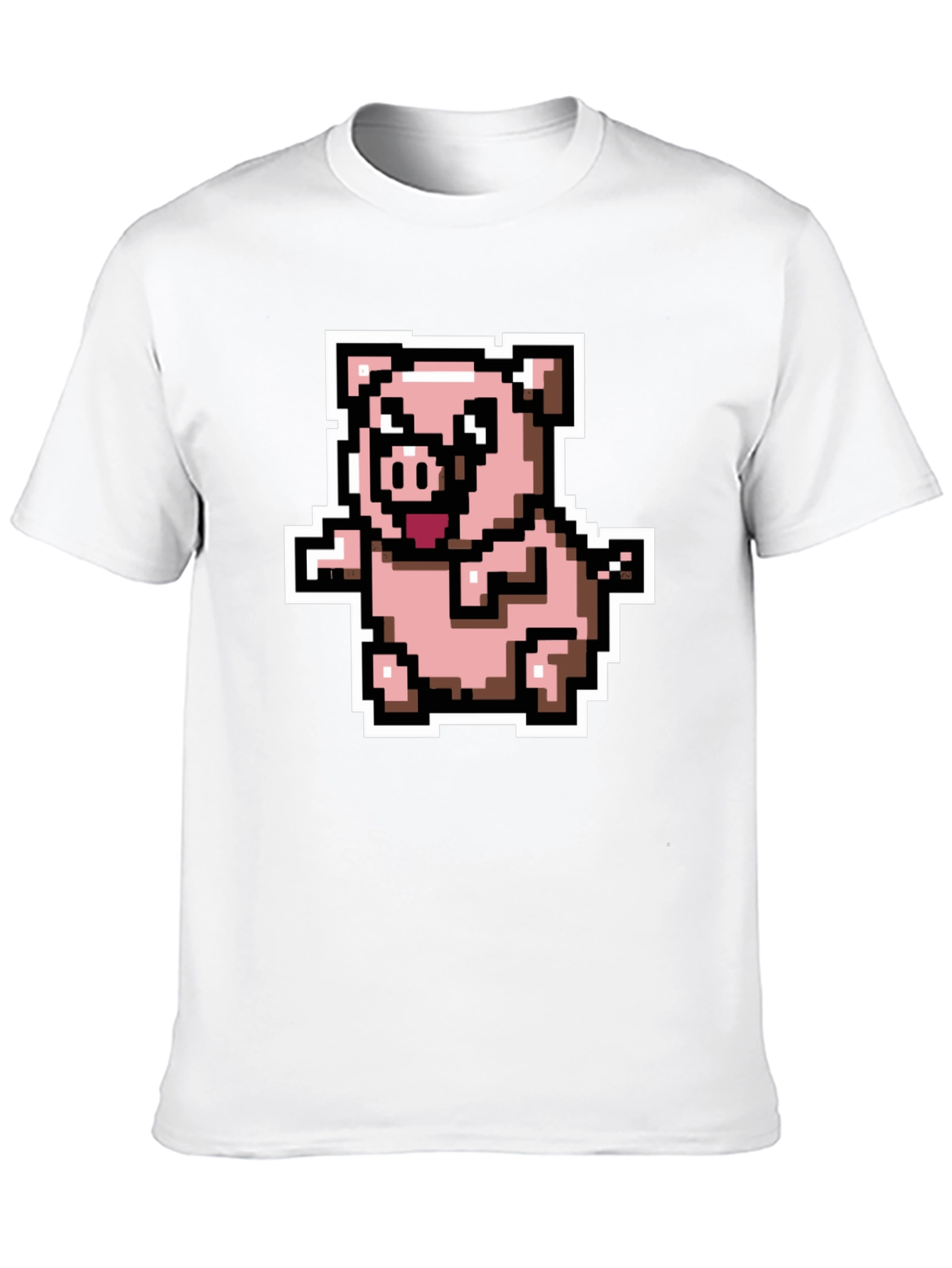 Pixel Pig T-Shirt - Cute Retro Gaming Tee