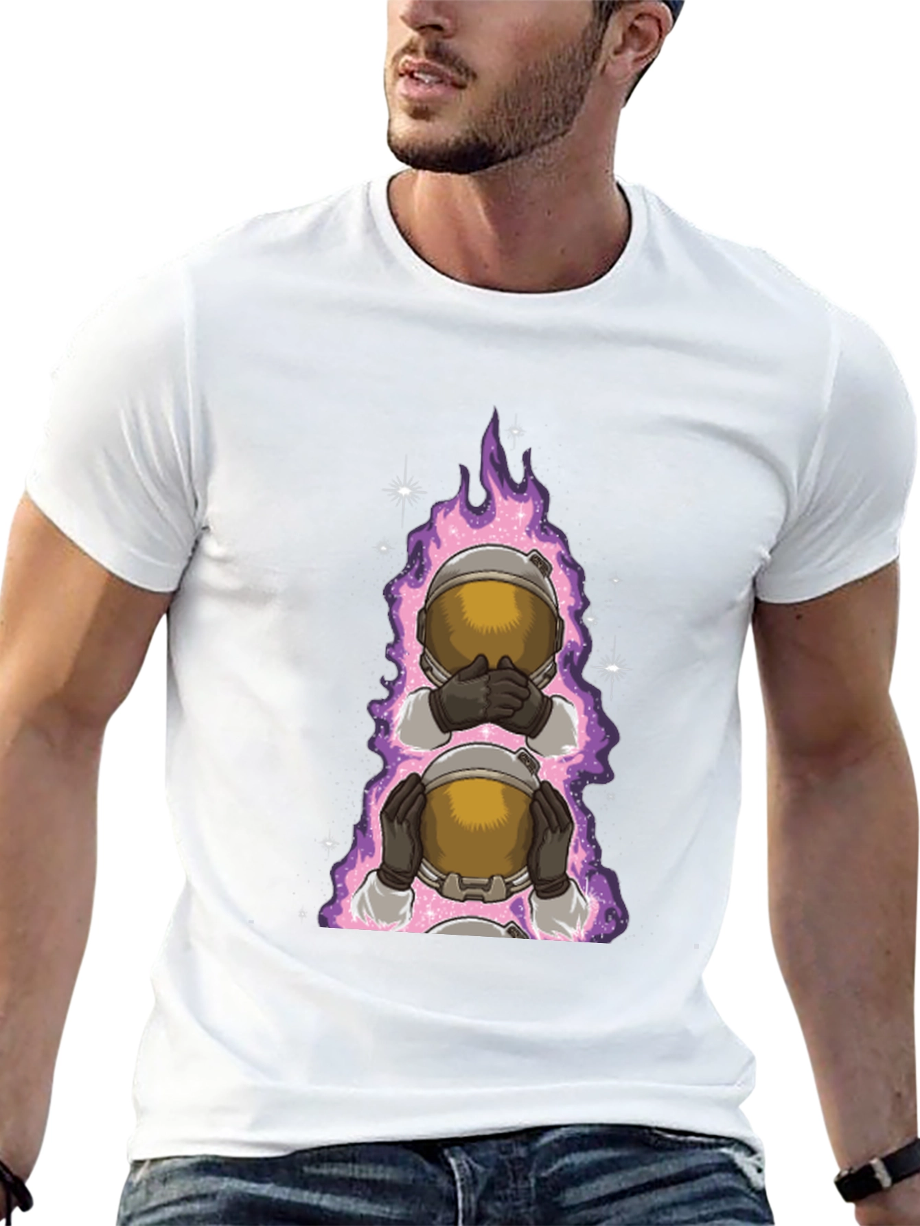 Cosmic Astronaut T-Shirt - Hear No See No Evil