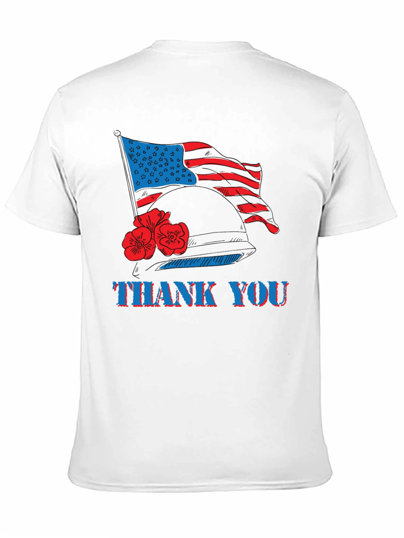 Thank You American Flag Patriotic T-Shirt