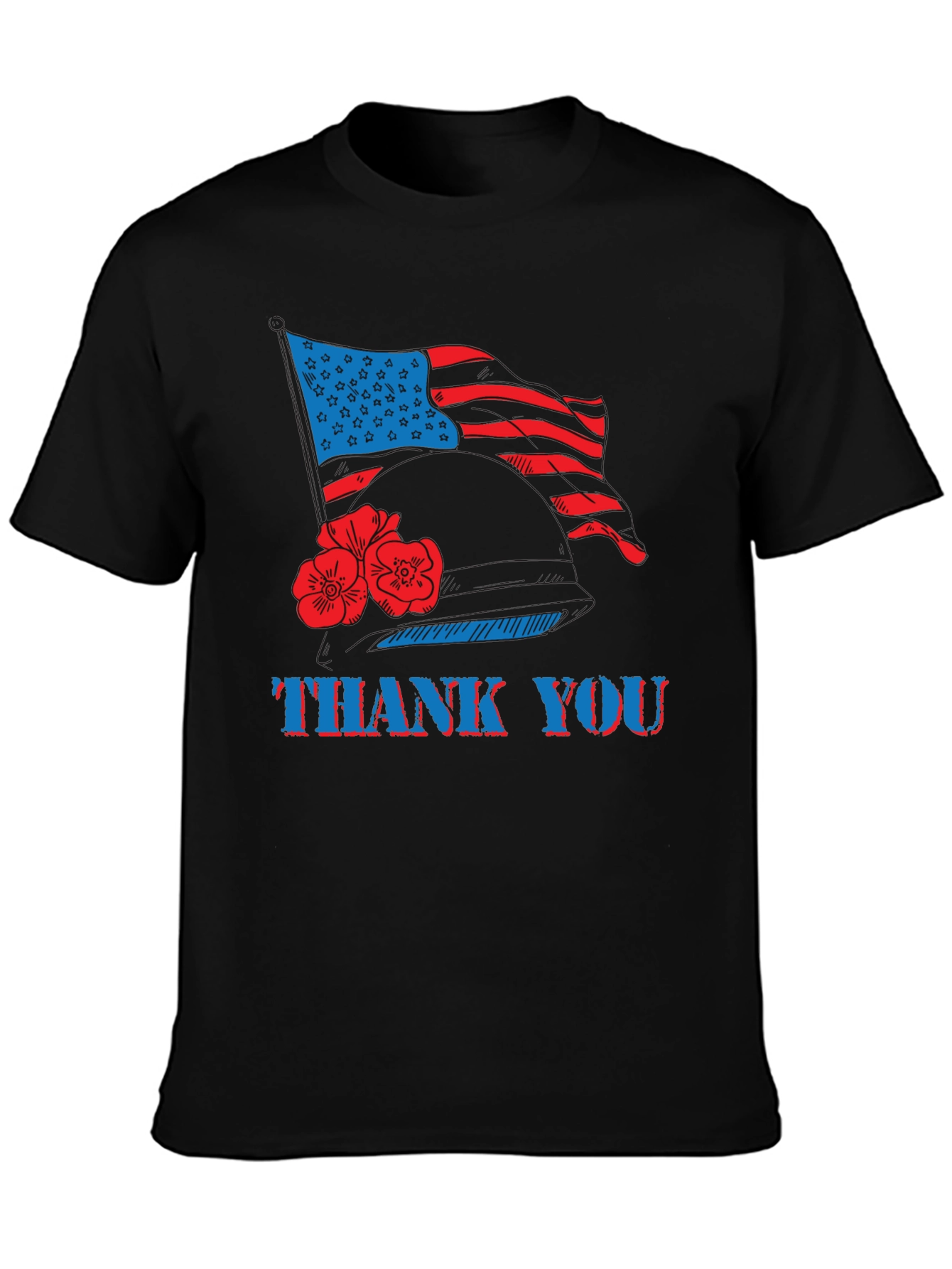 Thank You American Flag Patriotic T-Shirt