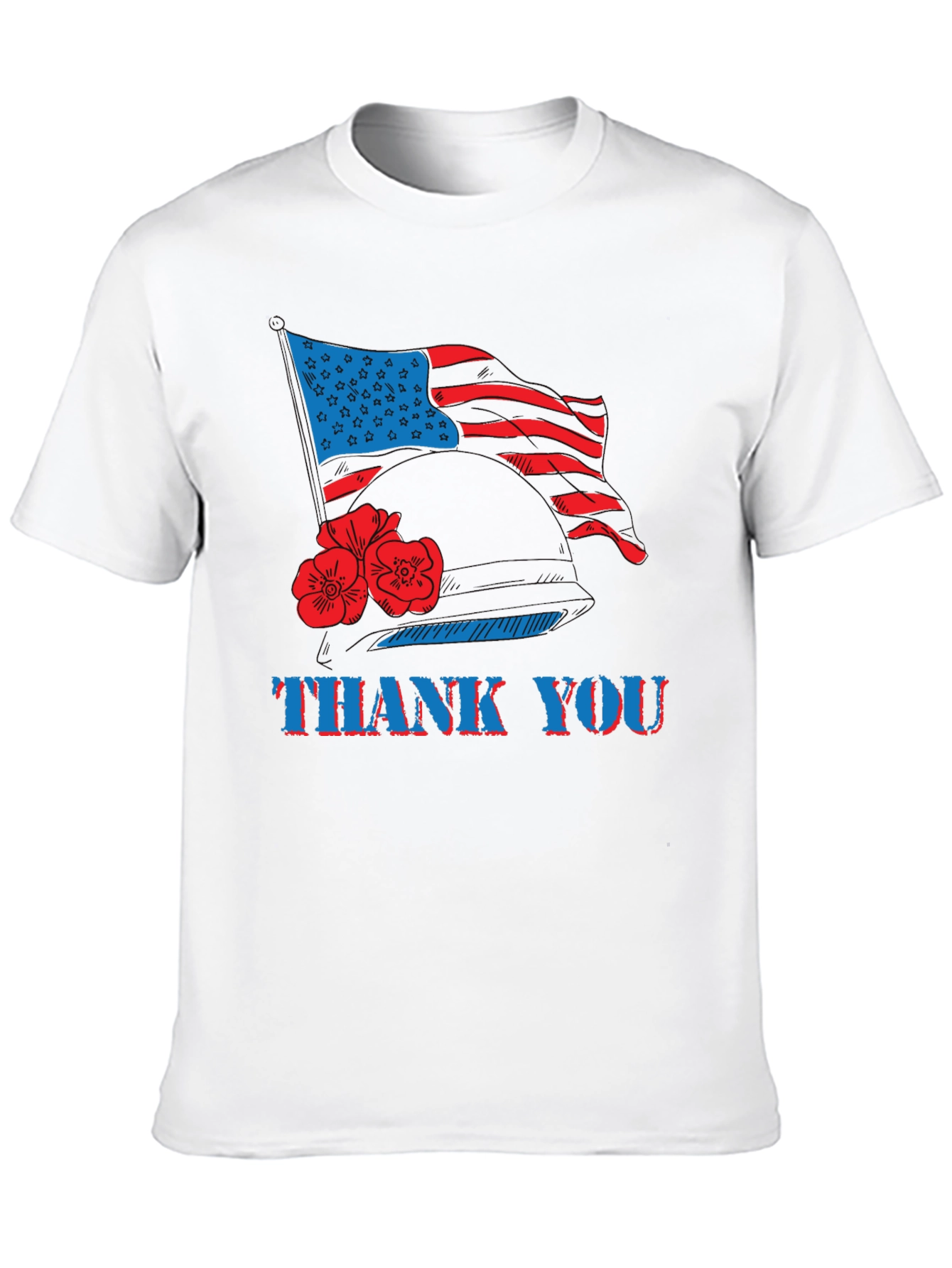 Thank You American Flag Patriotic T-Shirt