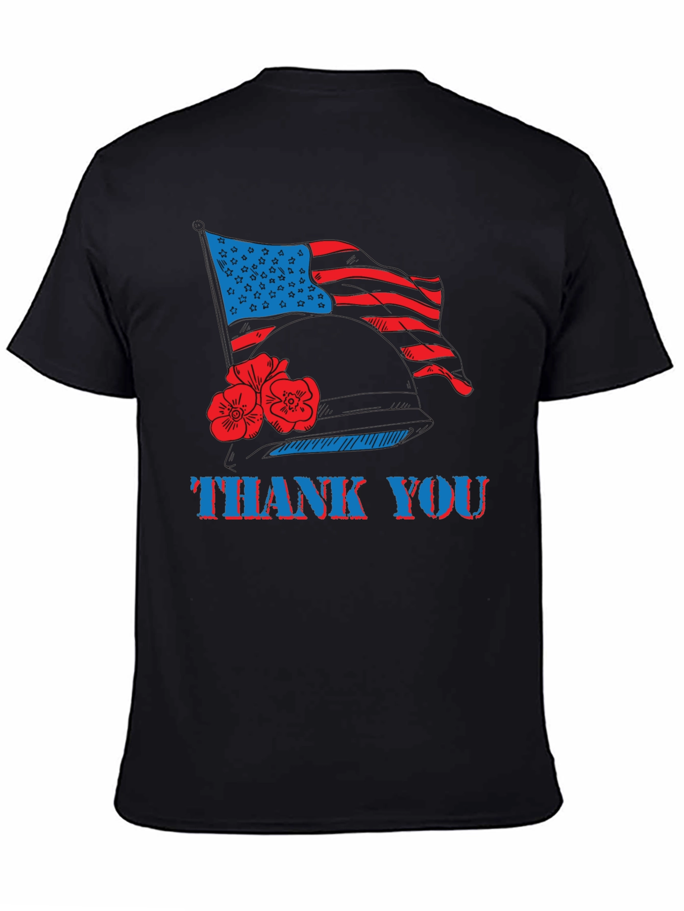 Thank You American Flag Patriotic T-Shirt