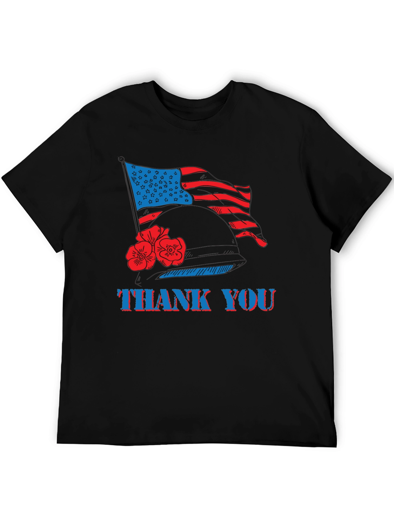 Thank You American Flag Patriotic T-Shirt
