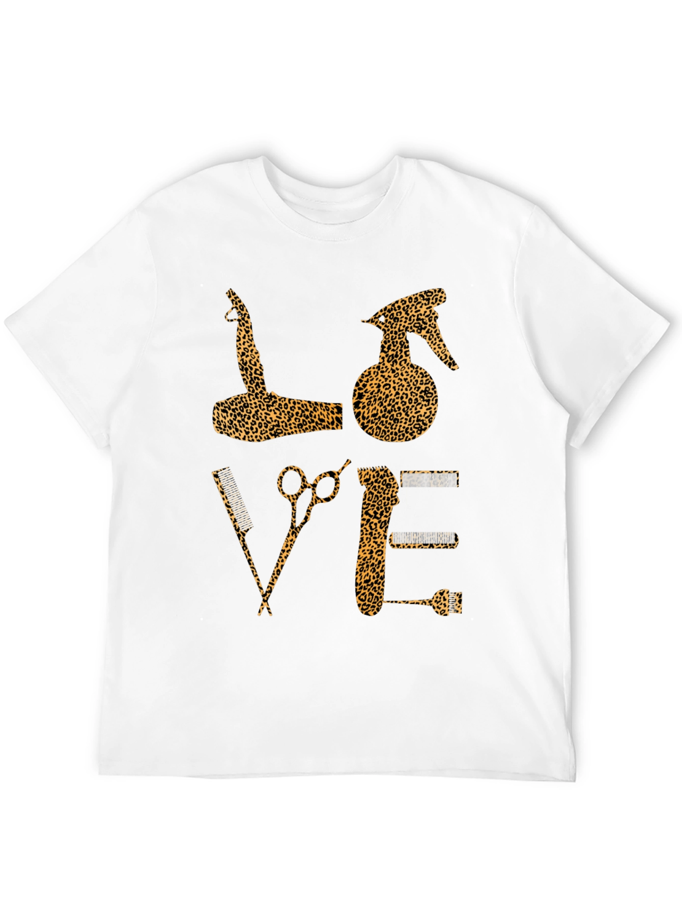 Leopard Print Barber Love T-Shirt