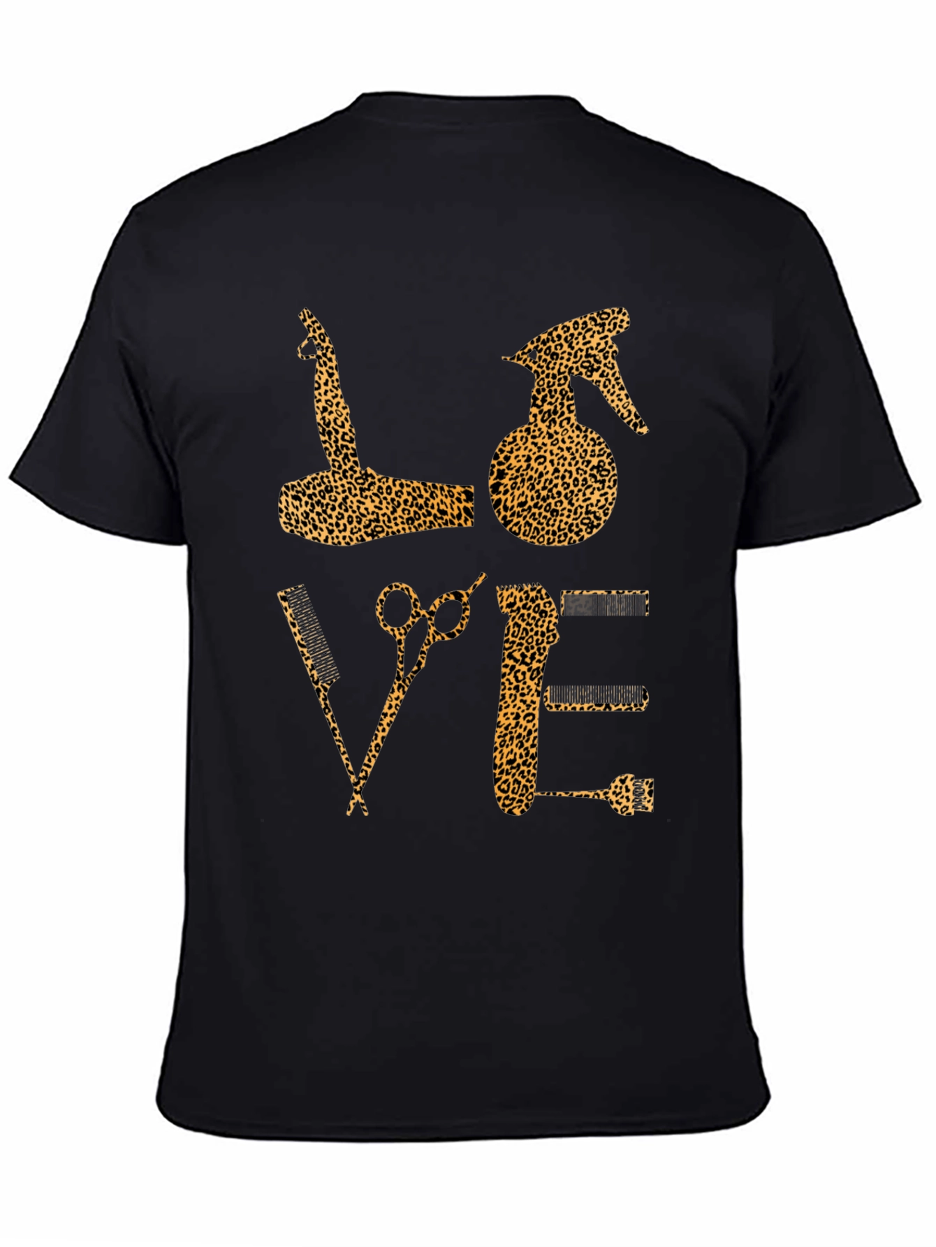 Leopard Print Barber Love T-Shirt