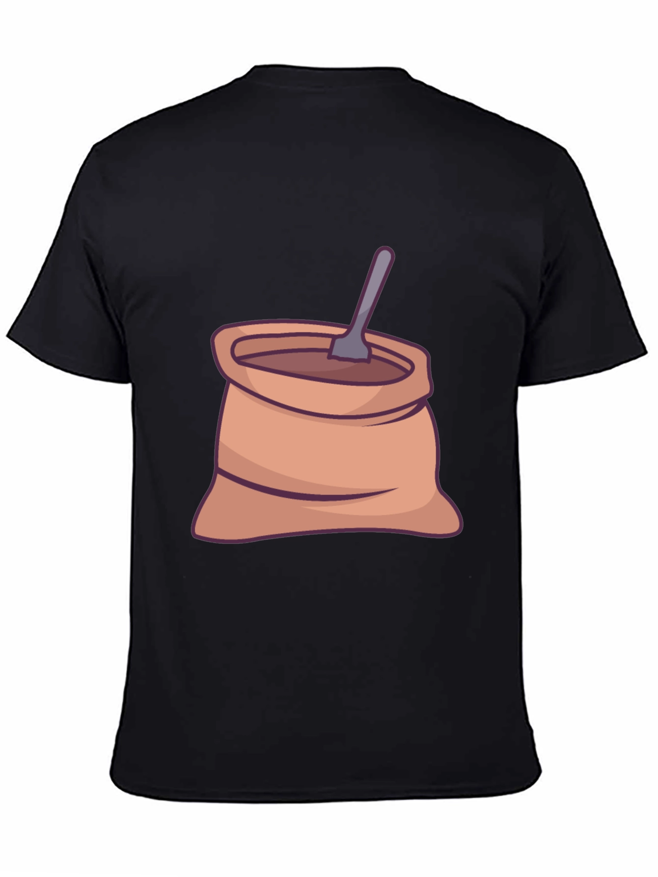 Coffee Sack Graphic Tee - Casual Black T-Shirt