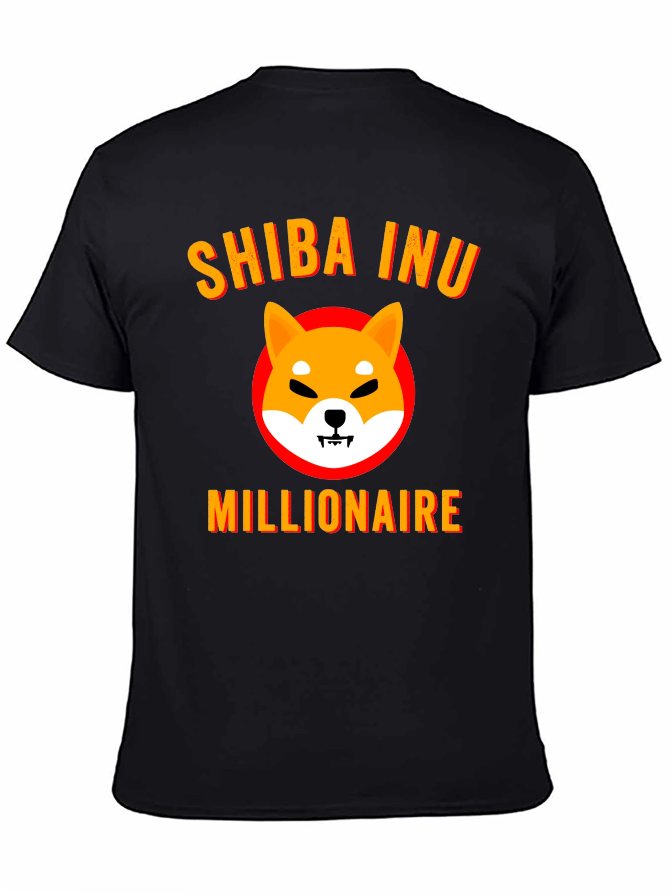 Shiba Inu Millionaire Graphic Tee - Black
