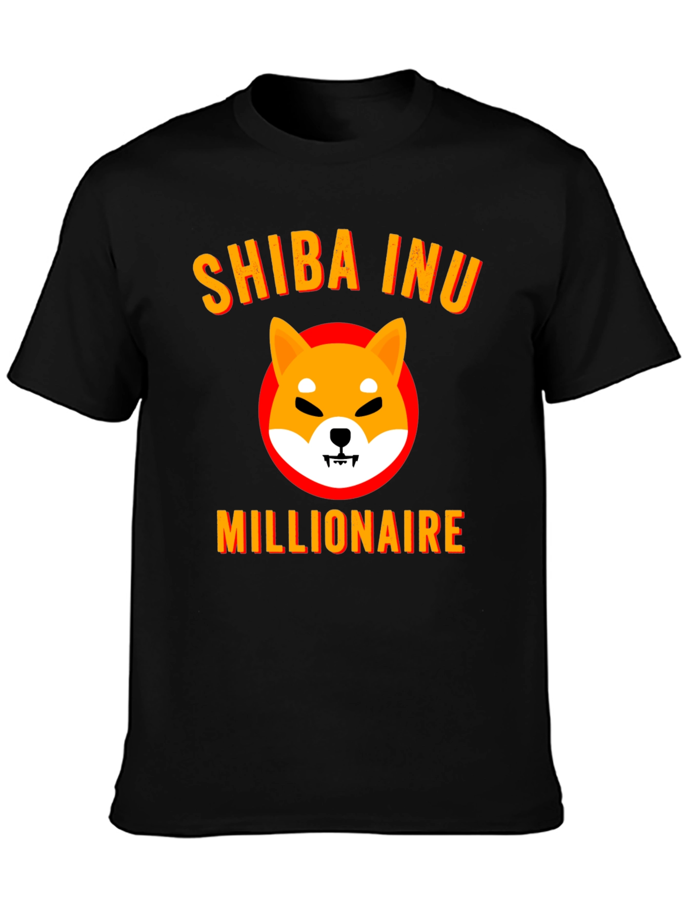 Shiba Inu Millionaire Graphic Tee - Black