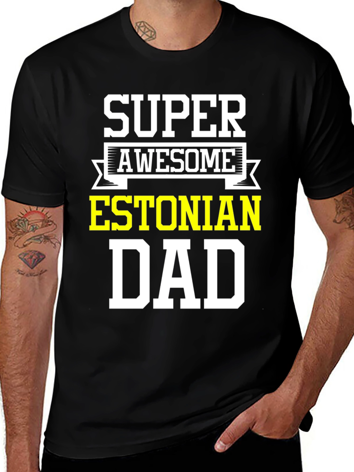 Super Awesome Estonian Dad T-Shirt