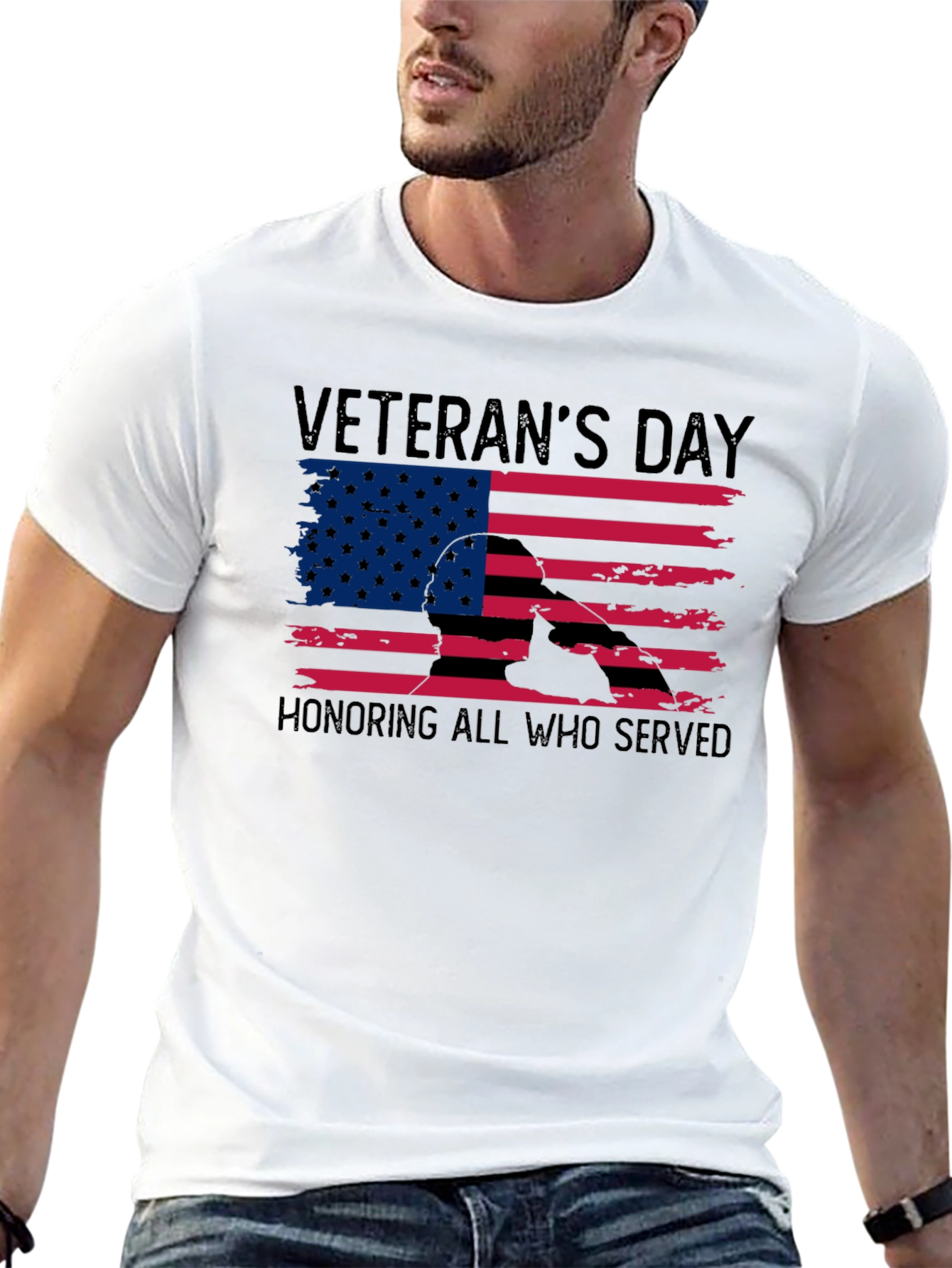 Veterans Day T-Shirt - Honoring All Who Served