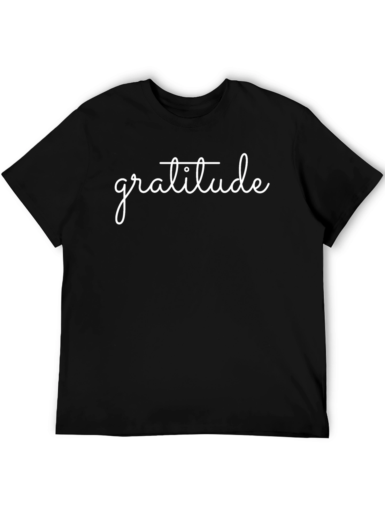 Gratitude Tee - Stylish and Comfortable Black T-Shirt