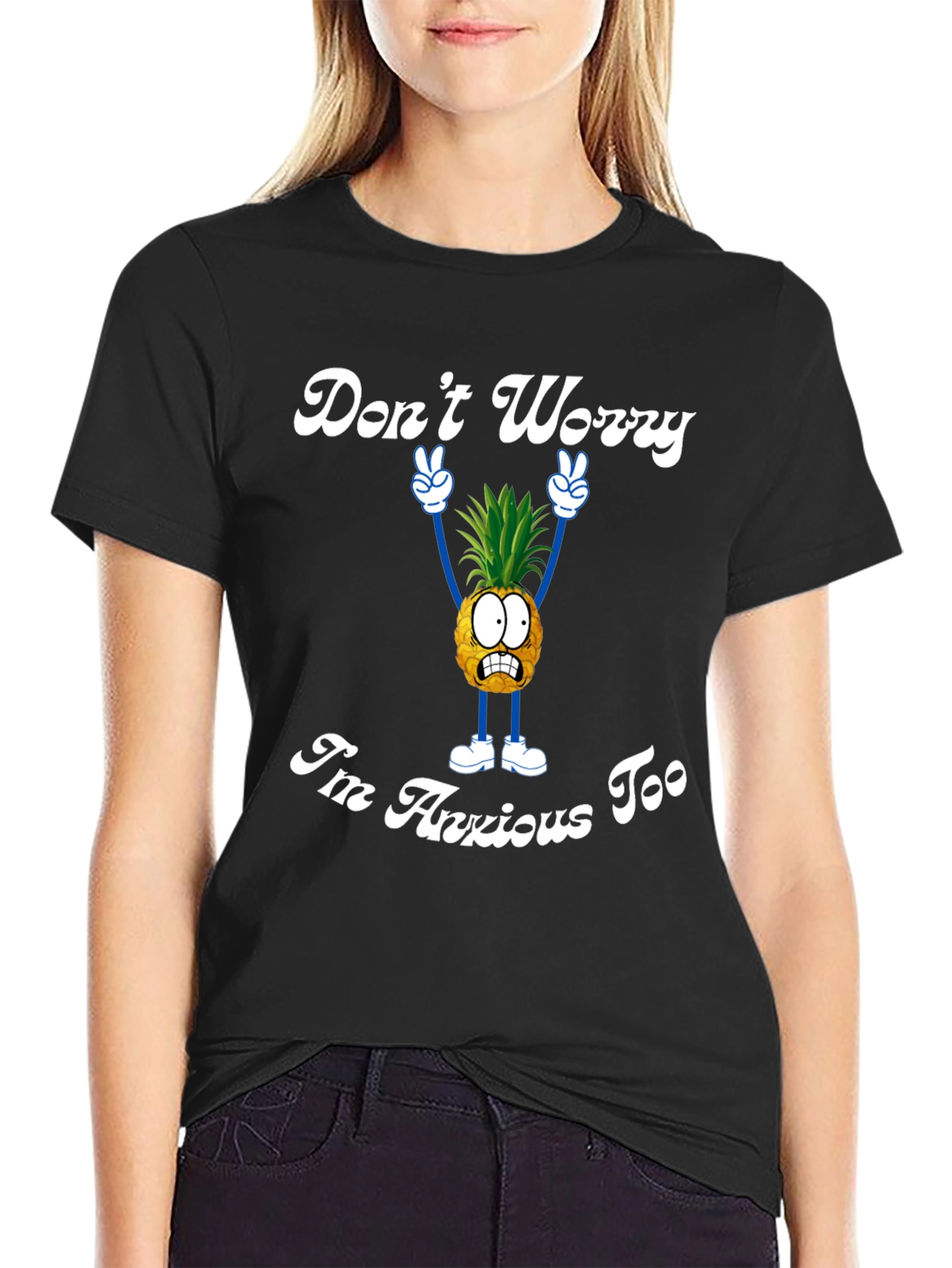 Anxious Pineapple Graphic Tee