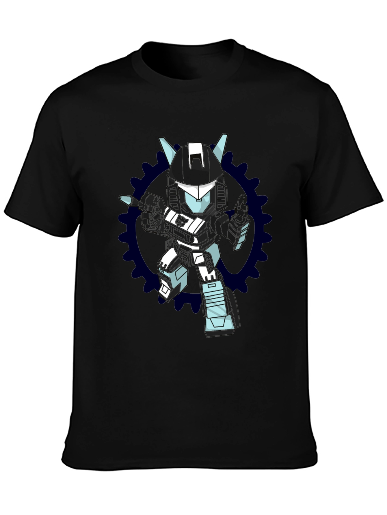 Robot Graphic Black T-Shirt