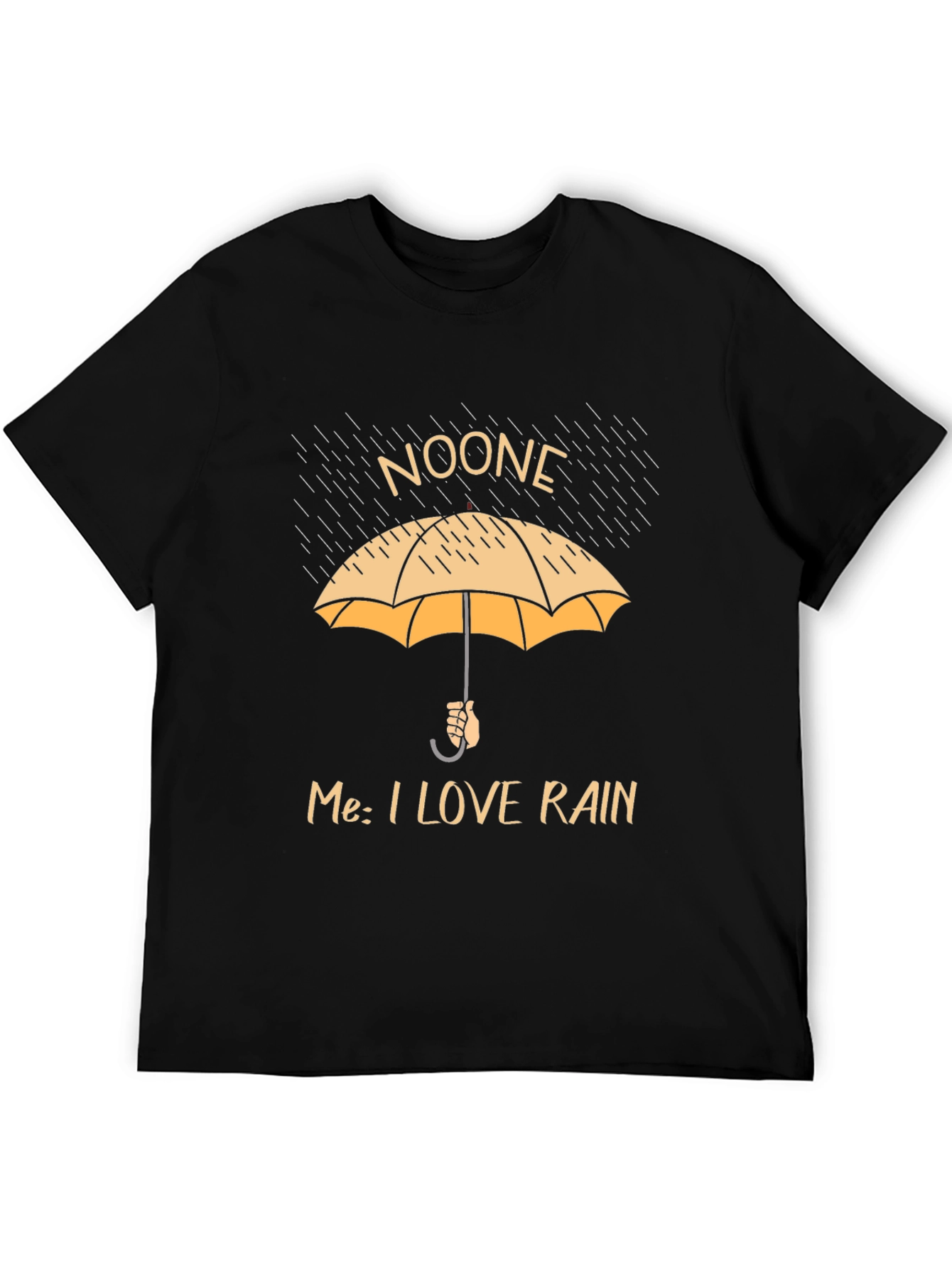 Funny Rain Lover T-Shirt - Noone Umbrella Graphic Tee