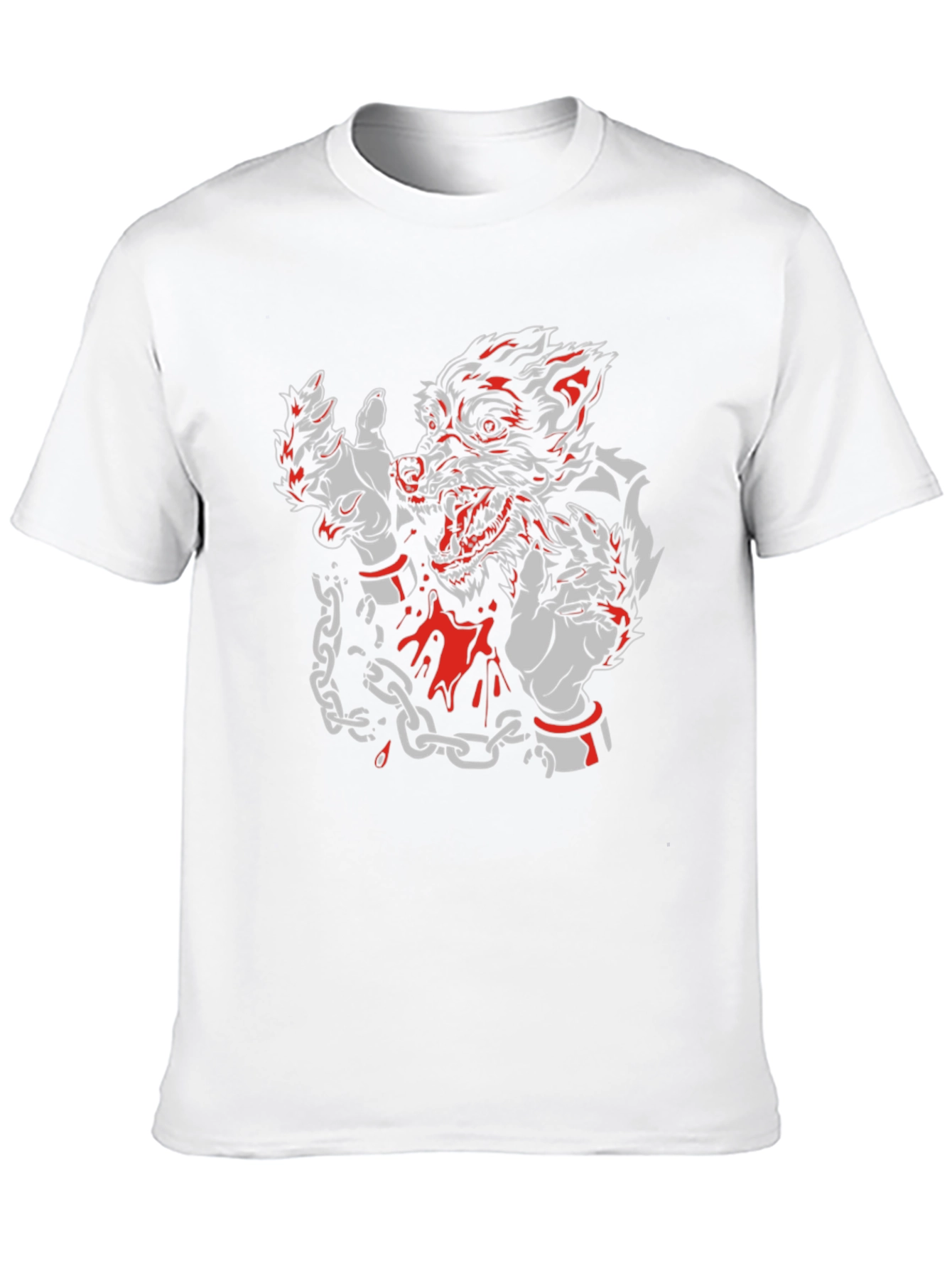 Wolf Graphic T-Shirt - Mens Black Tee