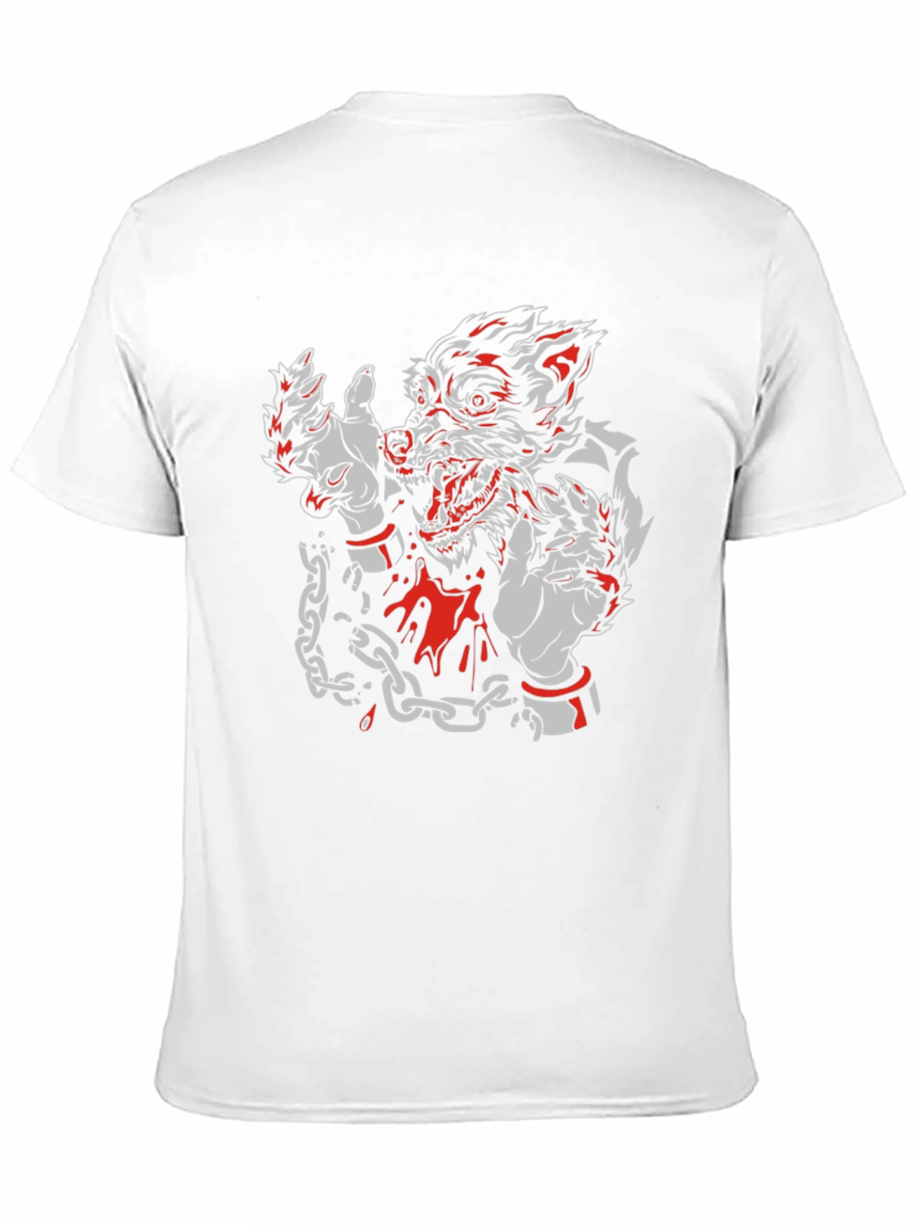Wolf Graphic T-Shirt - Mens Black Tee