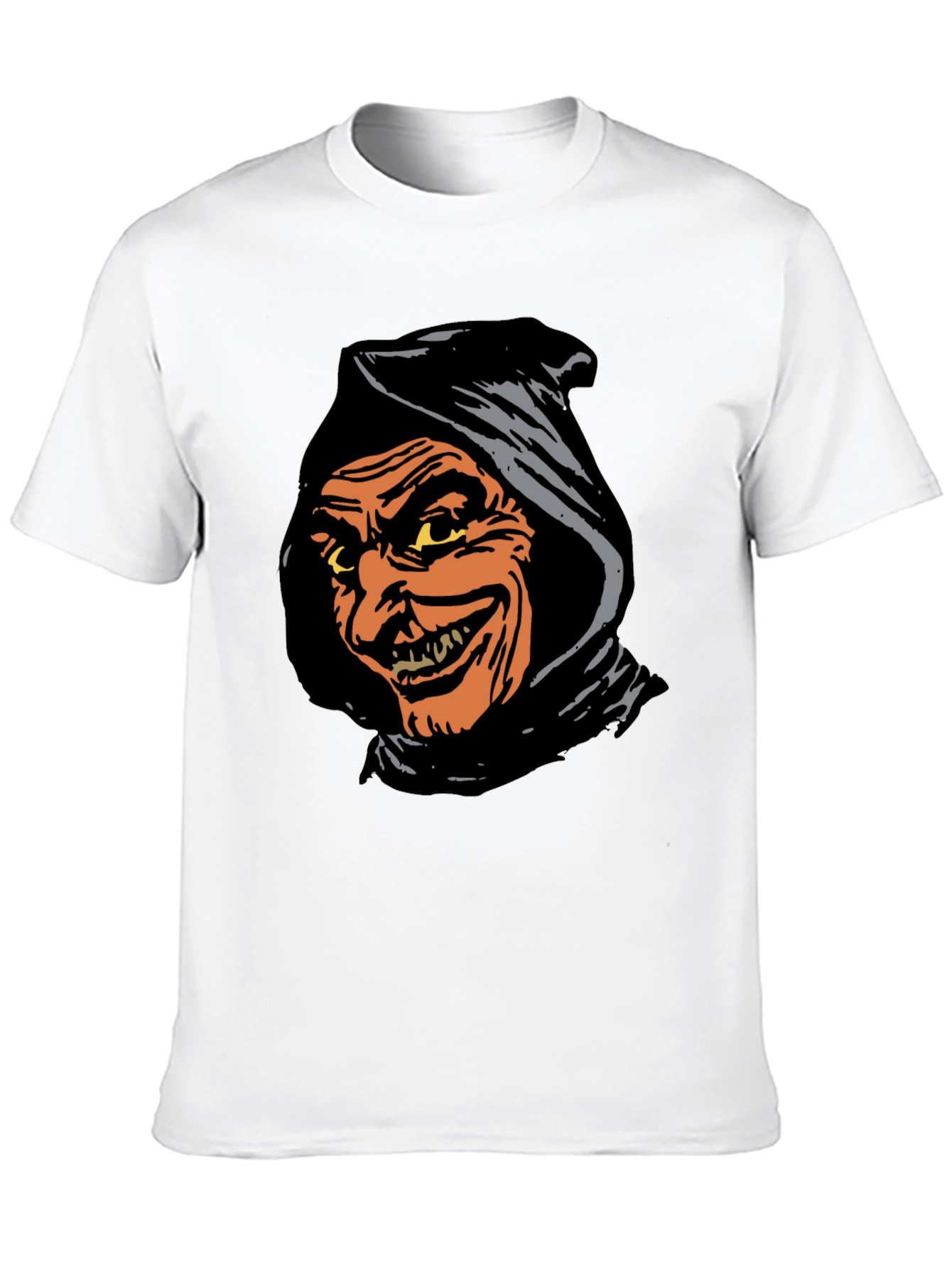Spooky Grim Reaper Graphic Tee - Black T-Shirt
